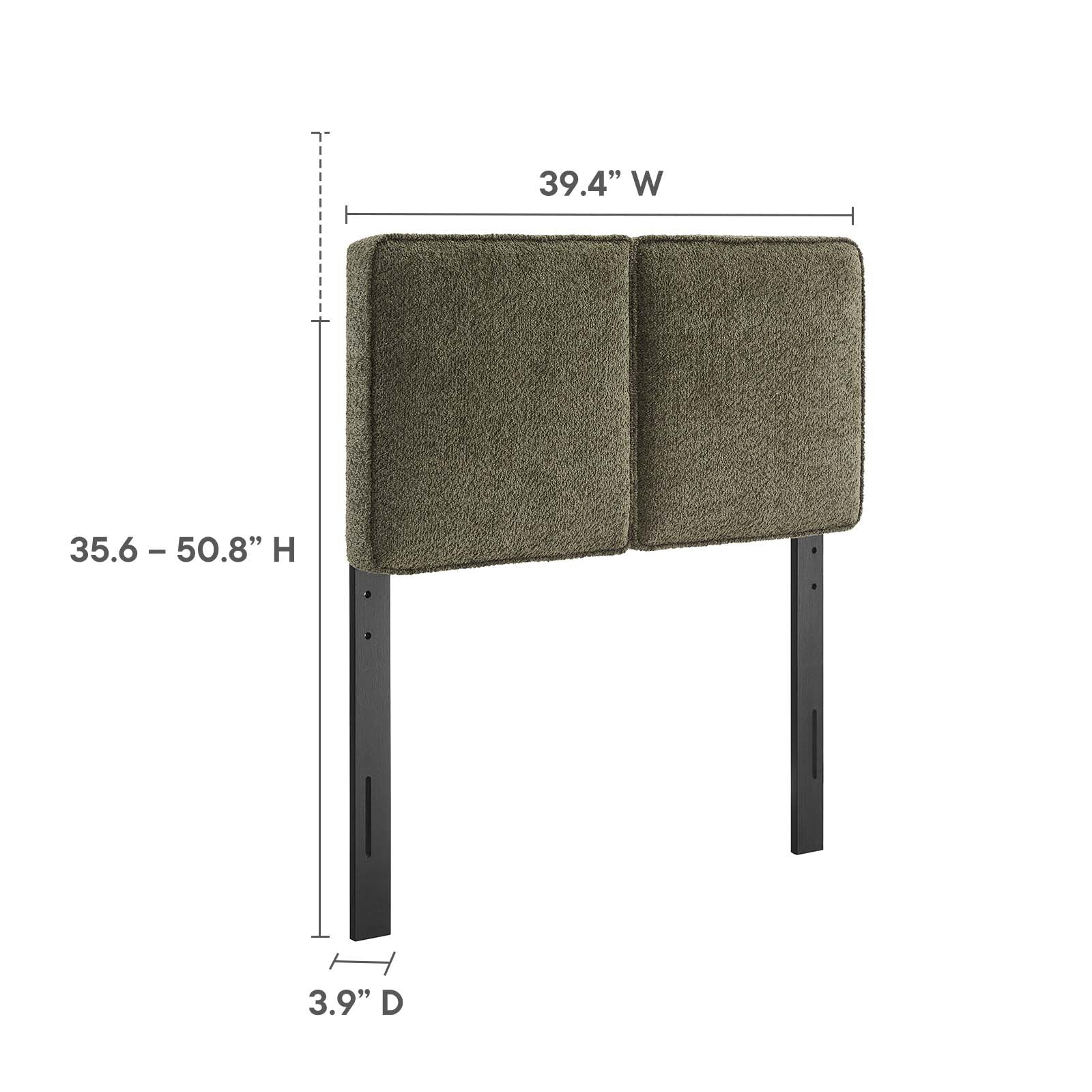 Lindee Boucle Fabric Twin Headboard By Modway - MOD-7145 - Image 22