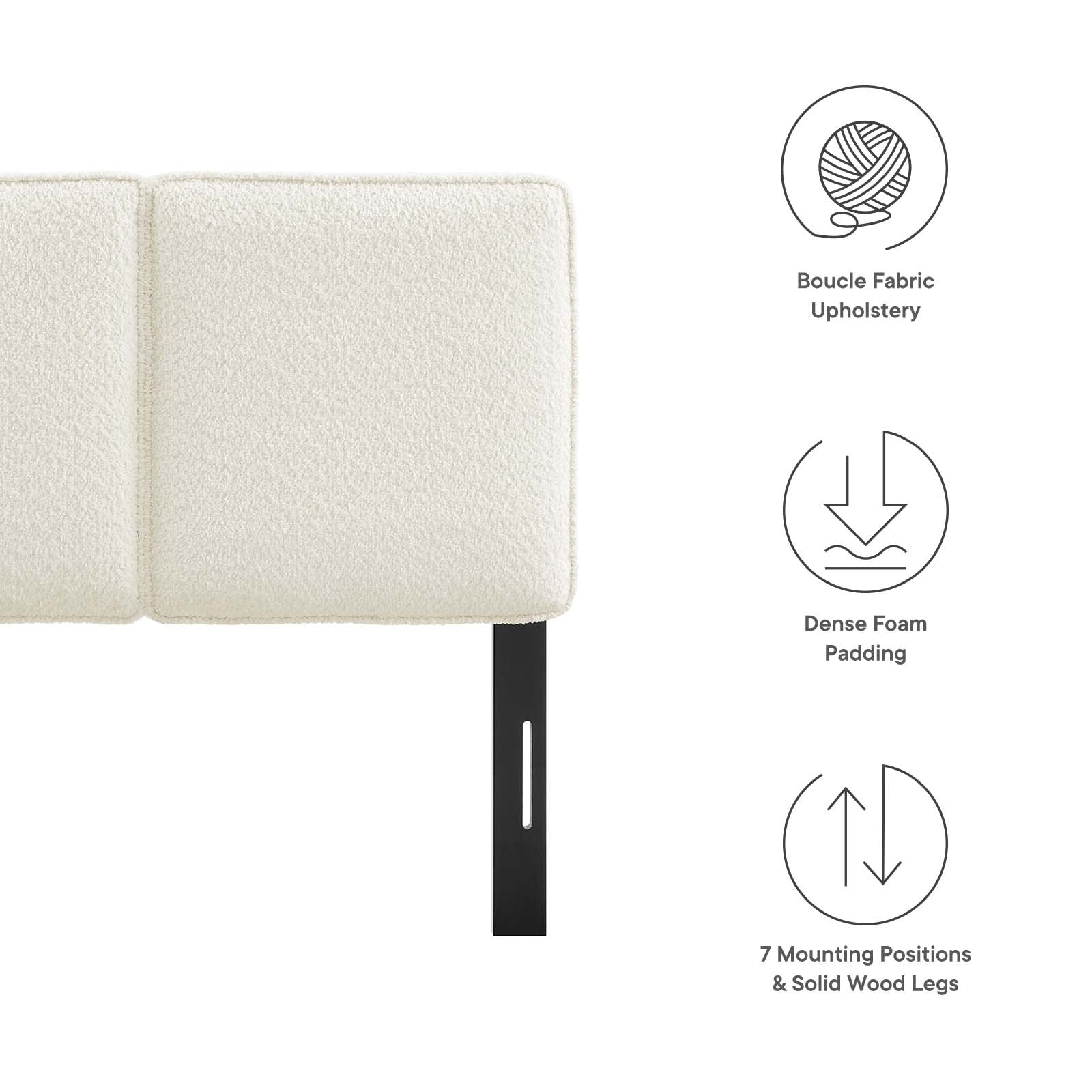 Lindee Boucle Fabric Twin Headboard By Modway - MOD-7145 - Image 6