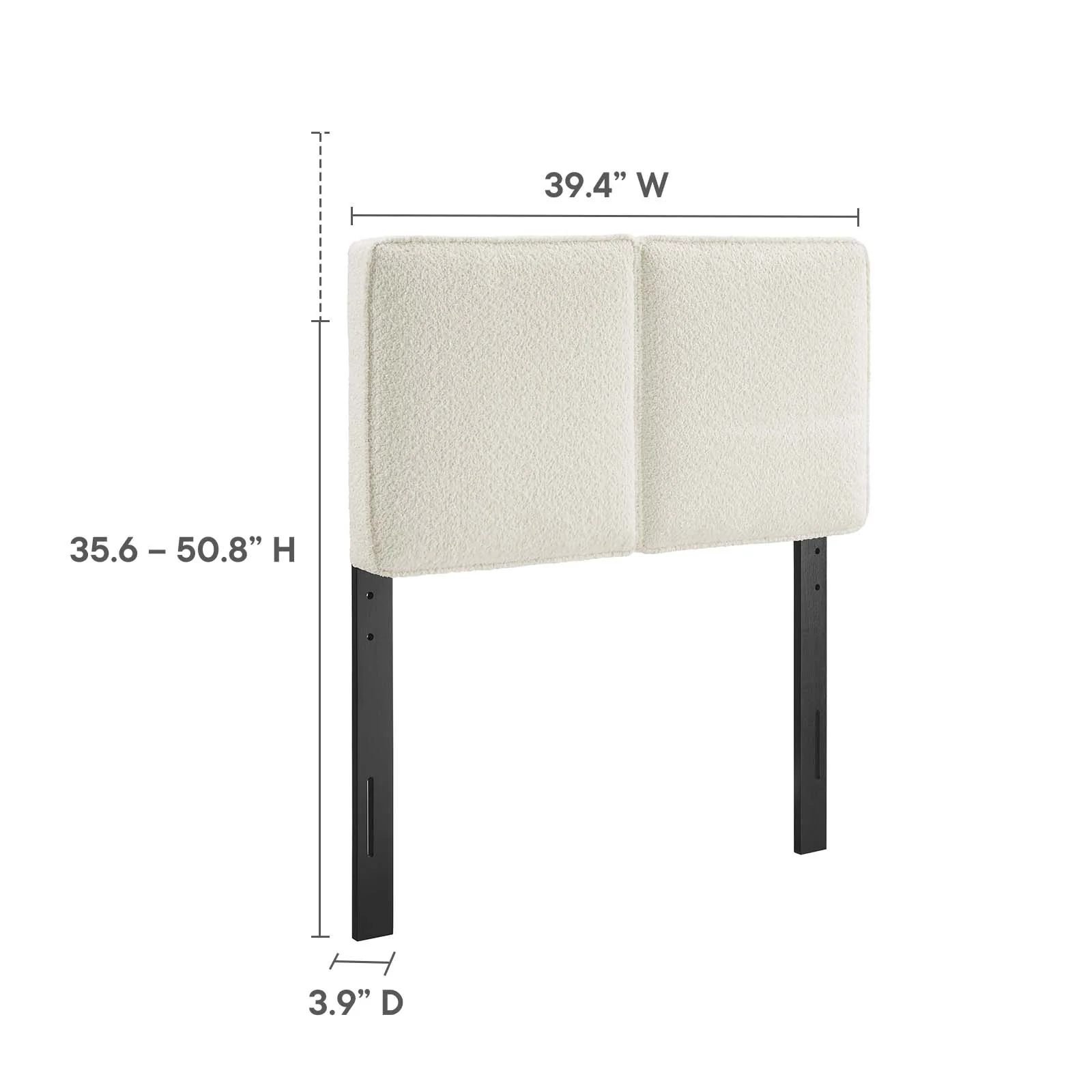 Lindee Boucle Fabric Twin Headboard By Modway - MOD-7145 - Image 7