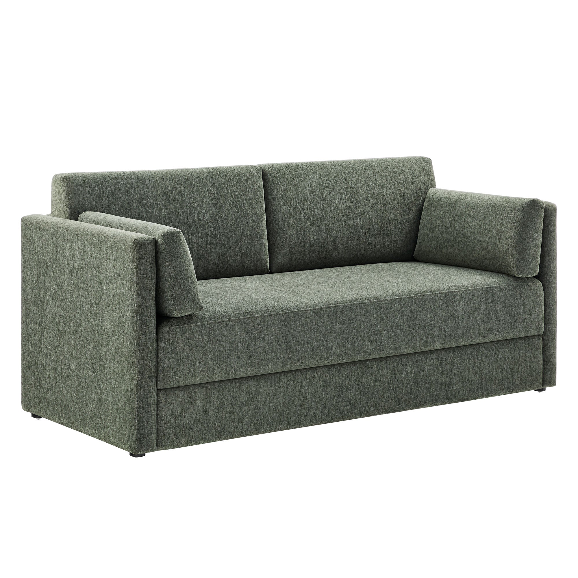 Linden Upholstered Heathered Chenille Sofa by Modway - Image 10