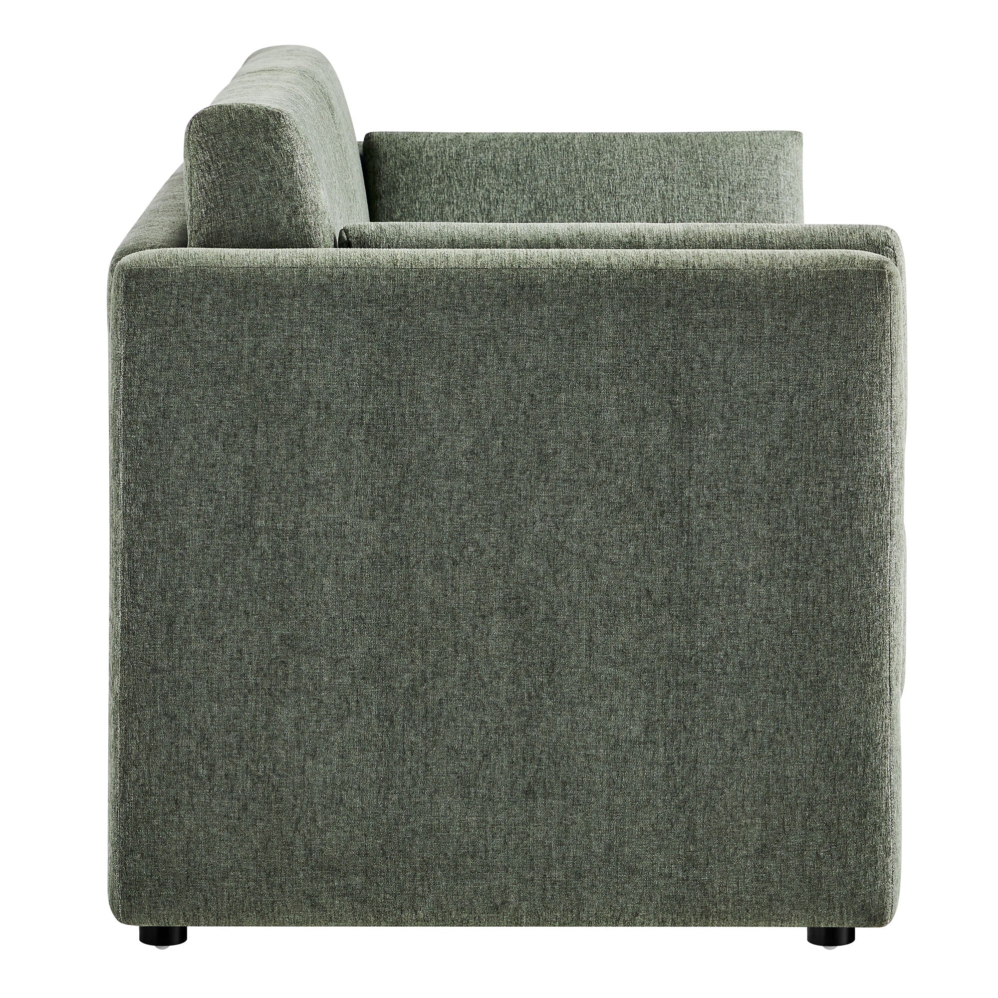 Linden Upholstered Heathered Chenille Sofa by Modway - Image 11