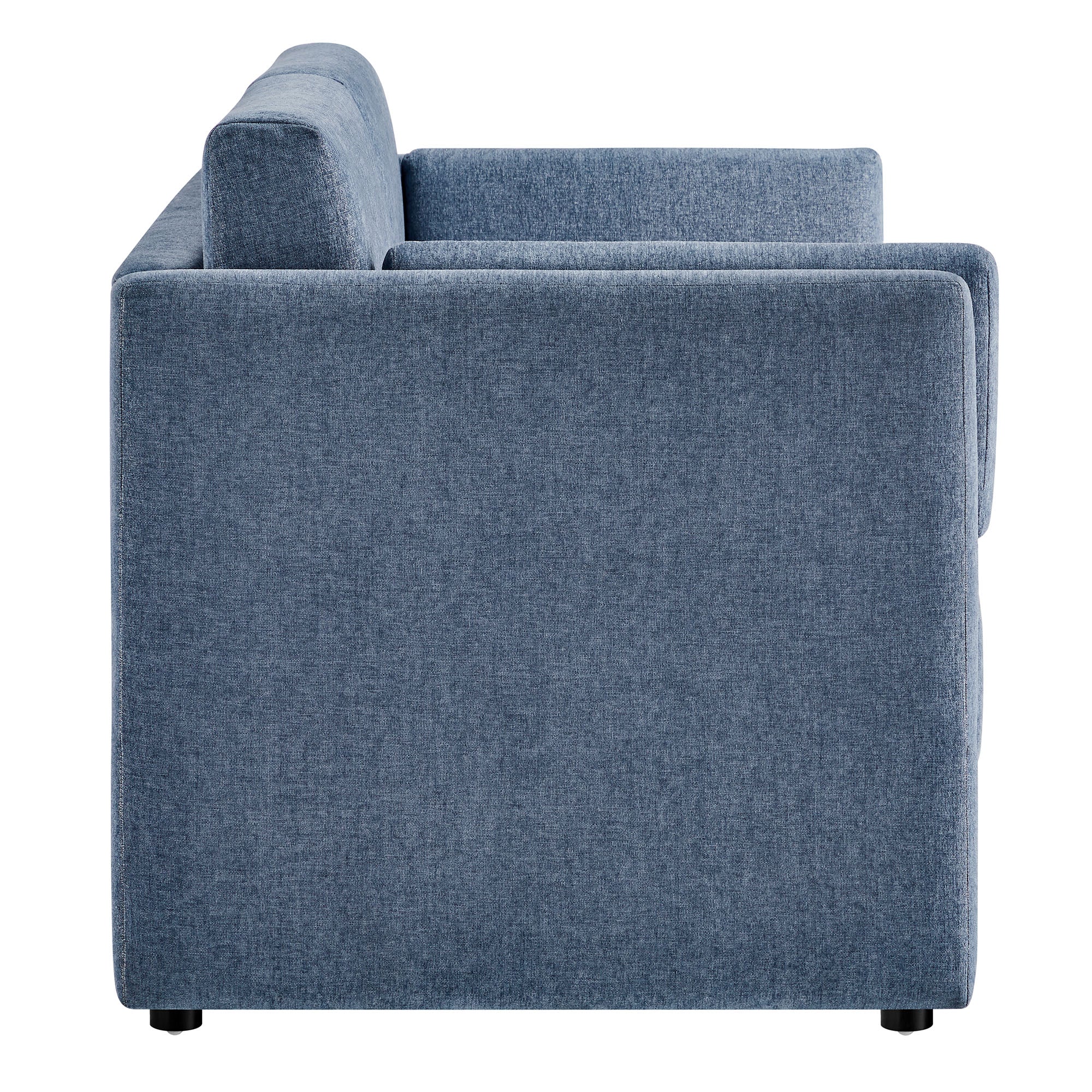 Linden Upholstered Heathered Chenille Sofa by Modway - Image 3
