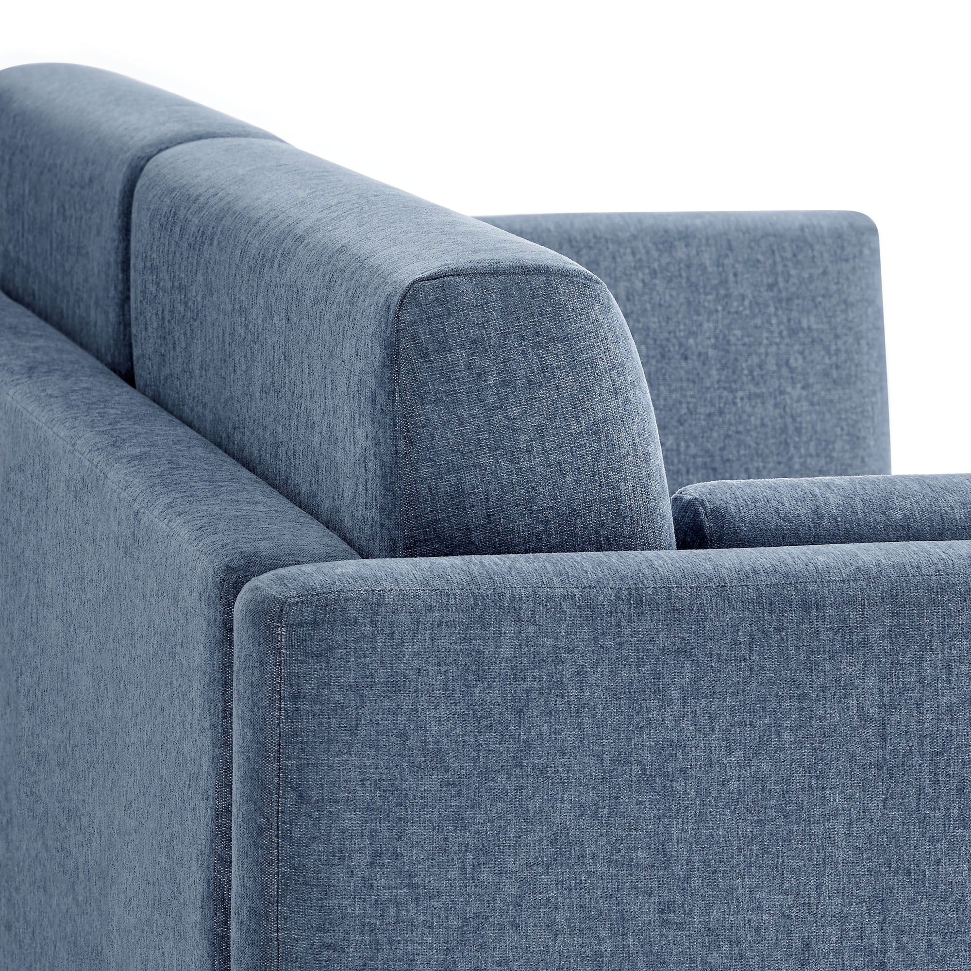 Linden Upholstered Heathered Chenille Sofa by Modway - Image 6