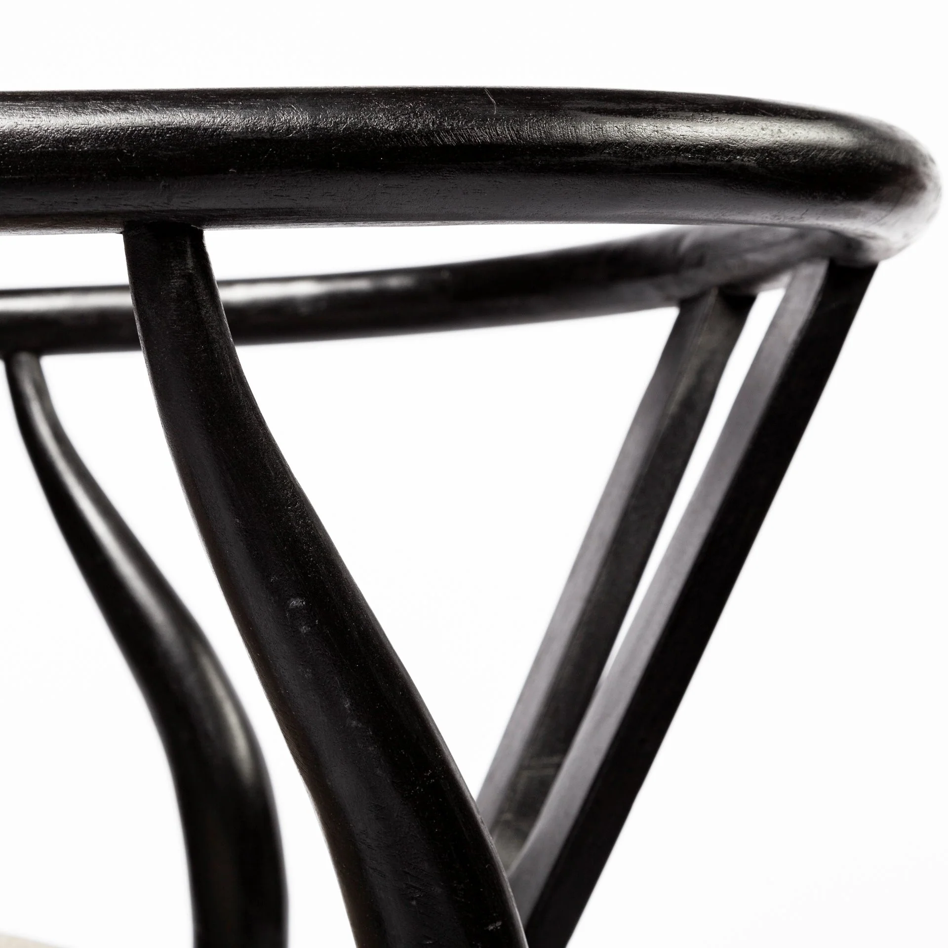 Linen Seat With Black Wooden Base Dining Chair By Homeroots - Image 7