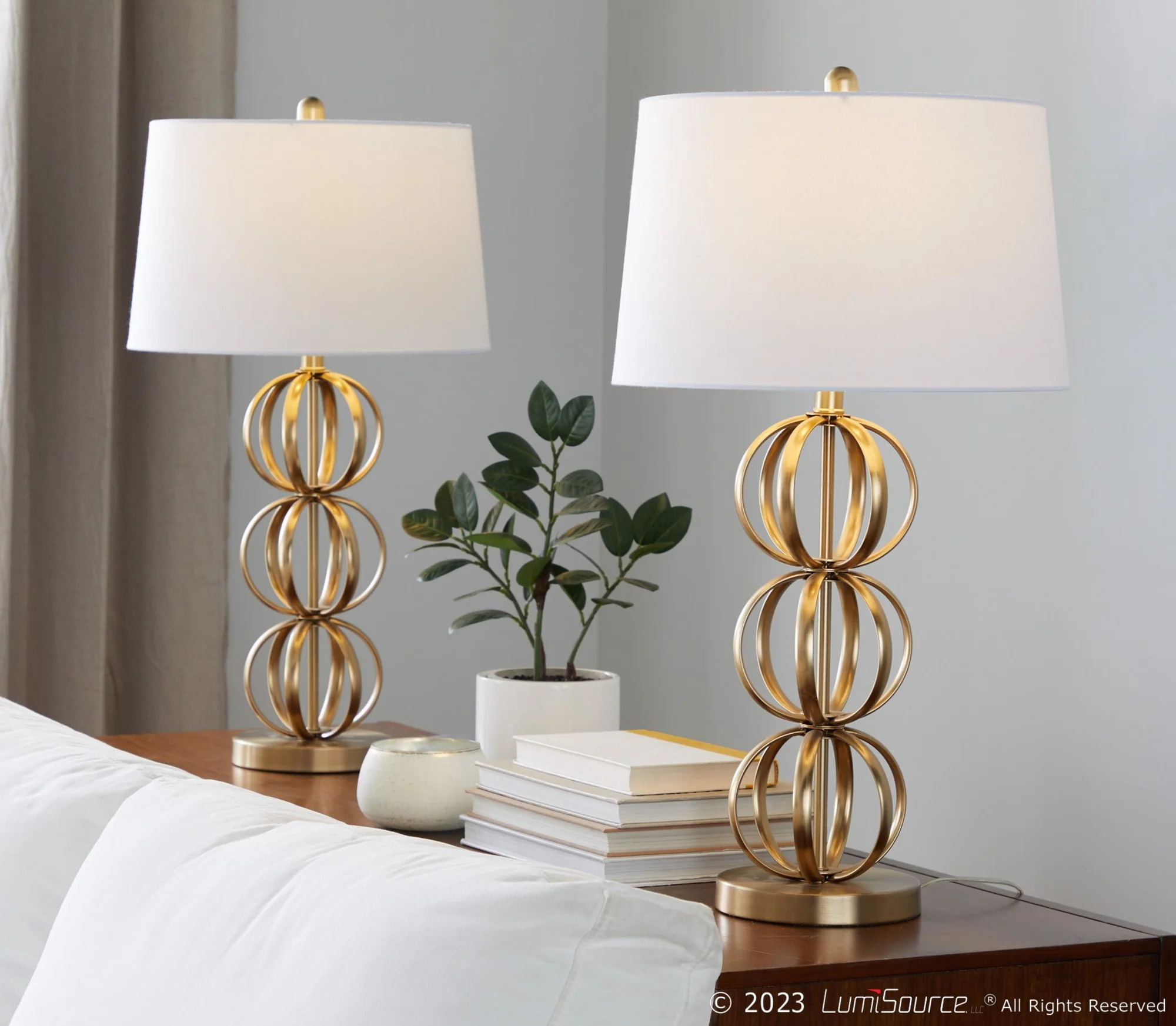 Linx 29" Metal Table Lamp - Set of 2 By LumiSource - GTI30-LINX AUW2 - Image 3