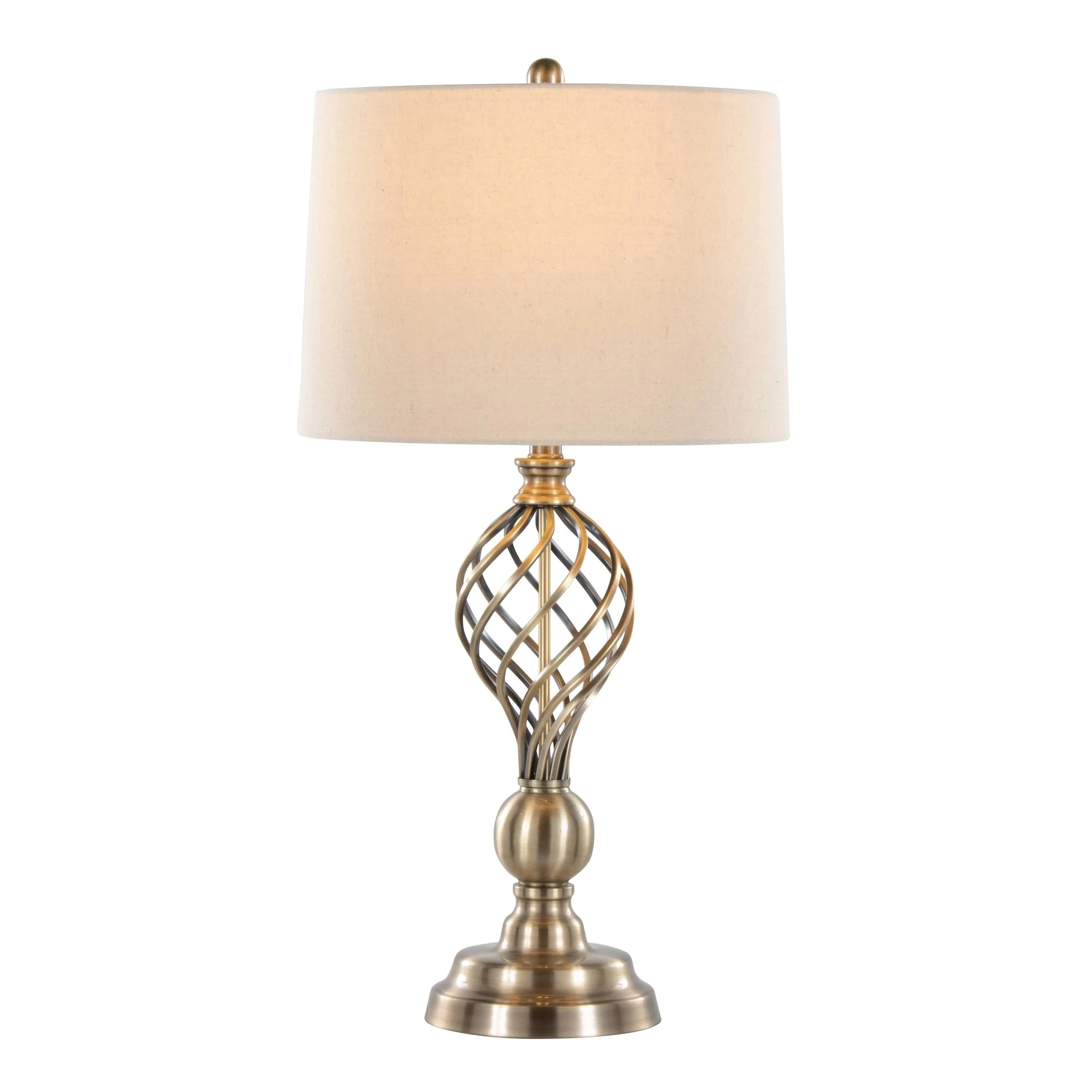 Linx Twist 29" Metal Table Lamp - Set of 2 By LumiSource - GTI29-LINXTWST ASBW2 - Image 2