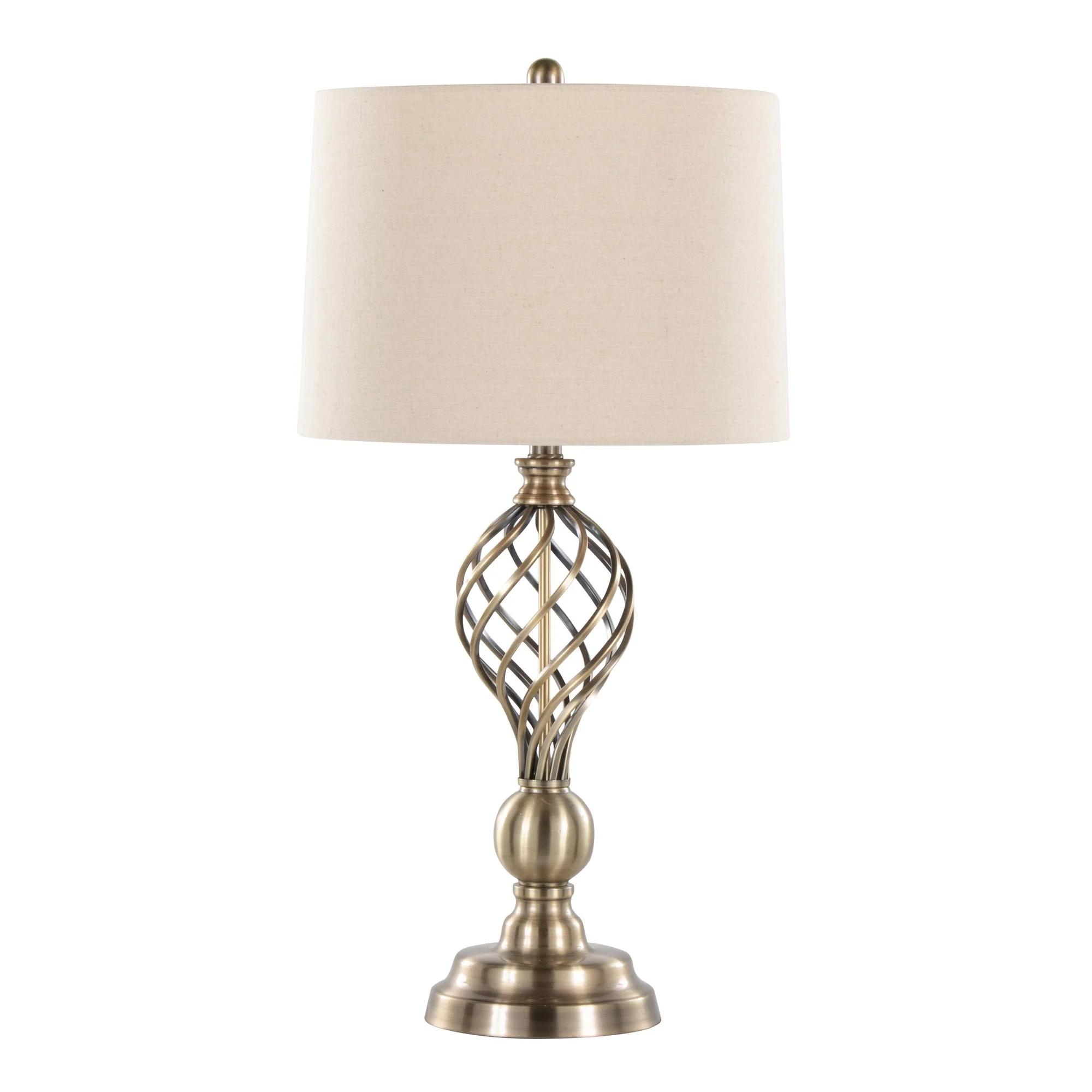 Linx Twist 29" Metal Table Lamp - Set of 2 By LumiSource - GTI29-LINXTWST ASBW2 - Image 3