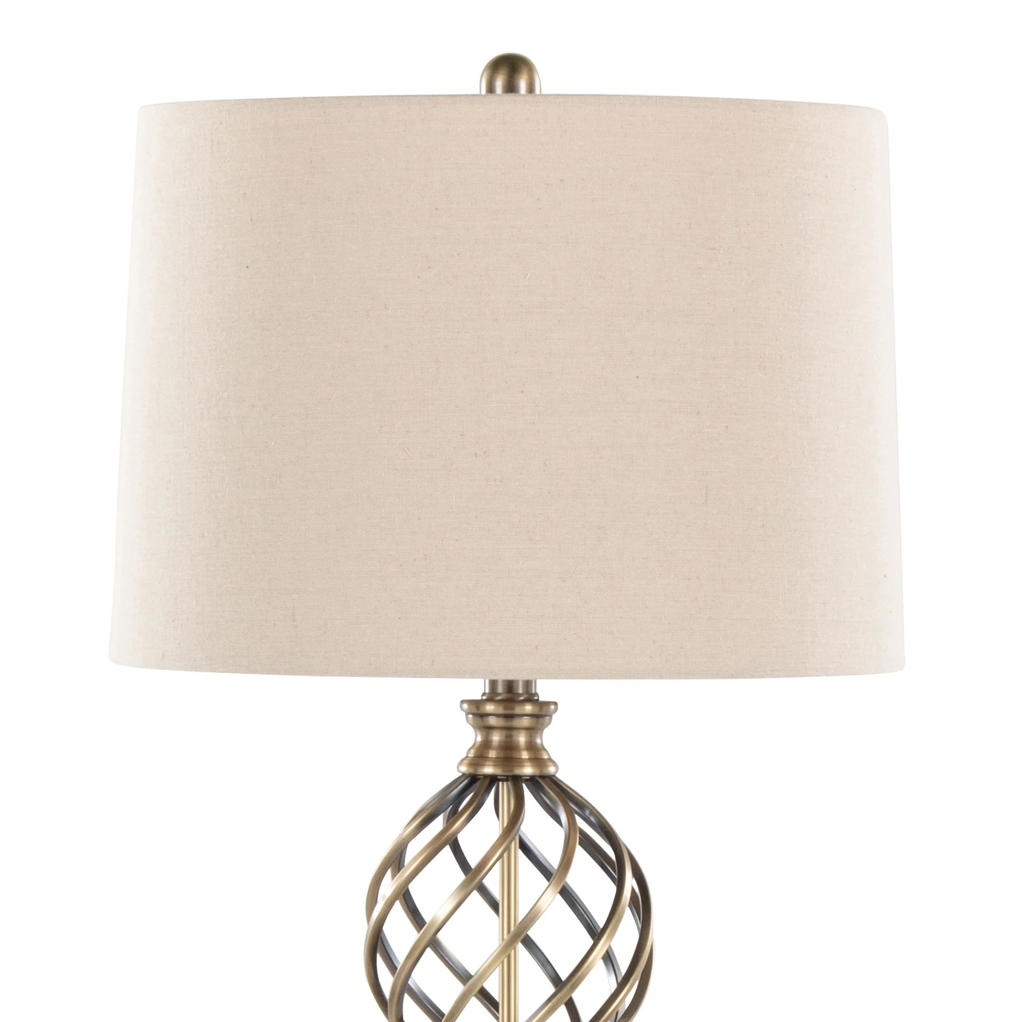Linx Twist 29" Metal Table Lamp - Set of 2 By LumiSource - GTI29-LINXTWST ASBW2 - Image 6