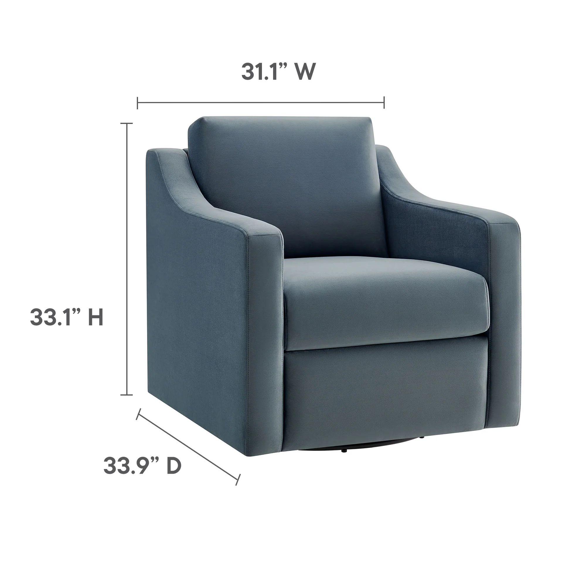 Liora Performance Velvet Armchair by Modway - Image 18
