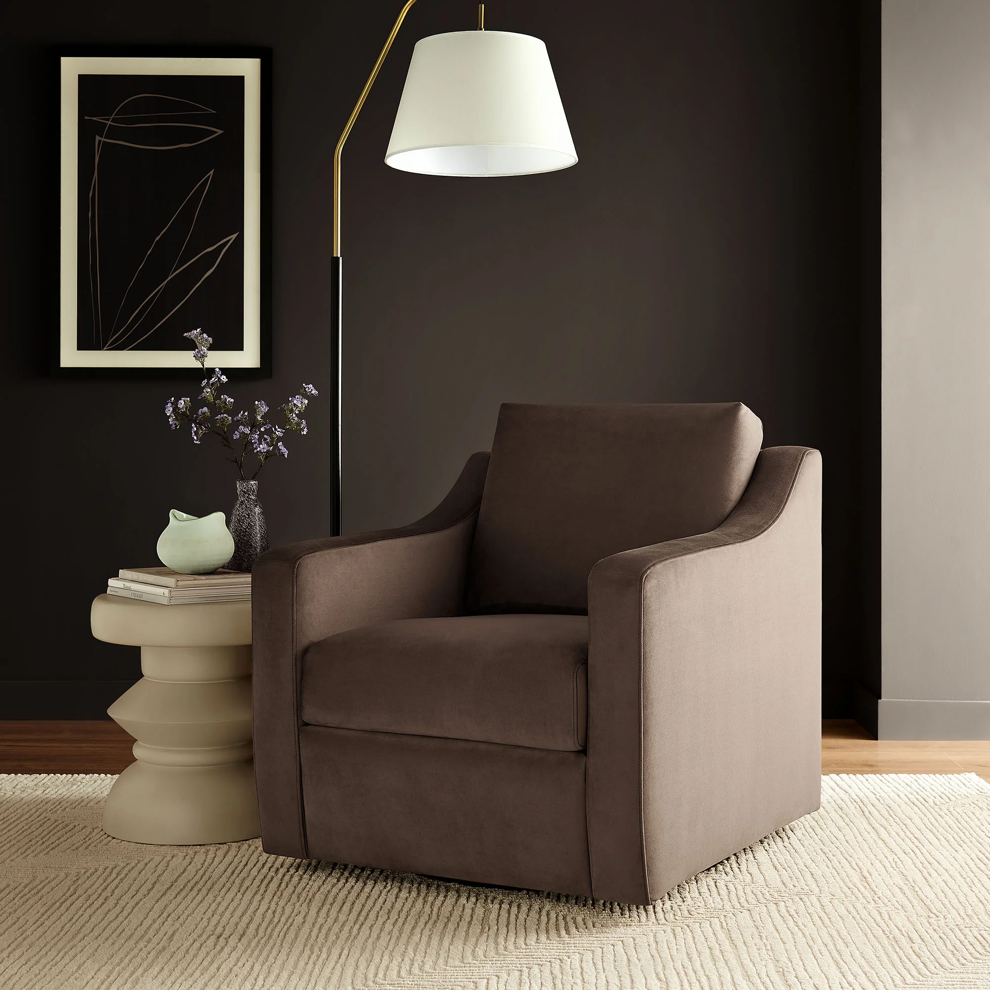 Liora Performance Velvet Armchair by Modway - Image 25