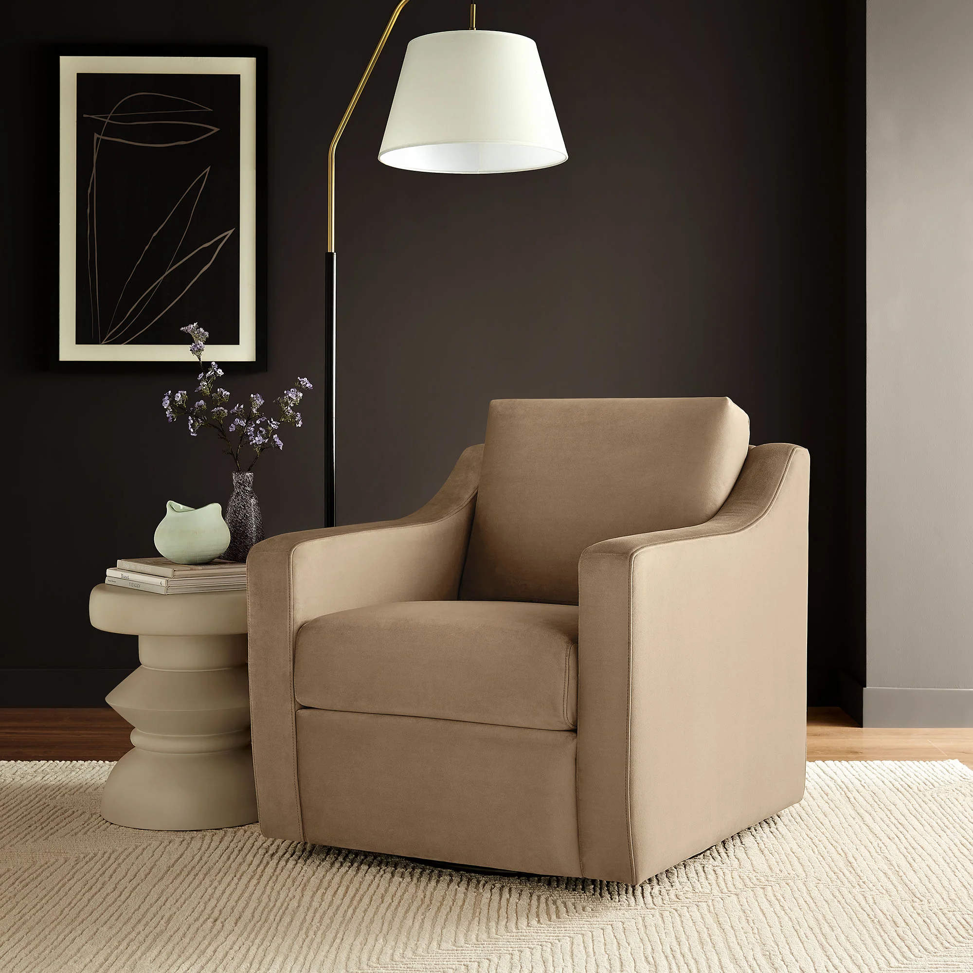 Liora Performance Velvet Armchair by Modway - Image 34