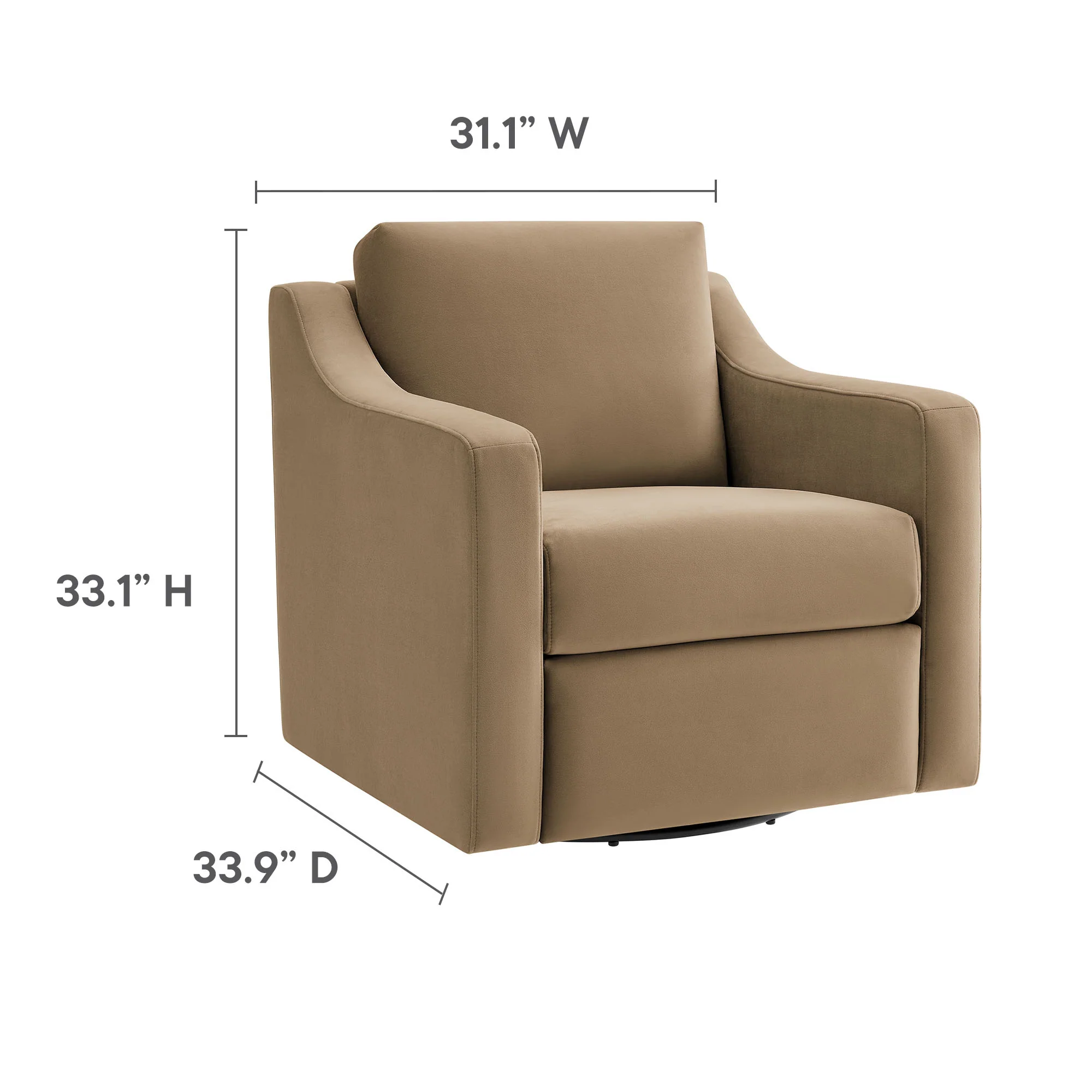Liora Performance Velvet Armchair by Modway - Image 36