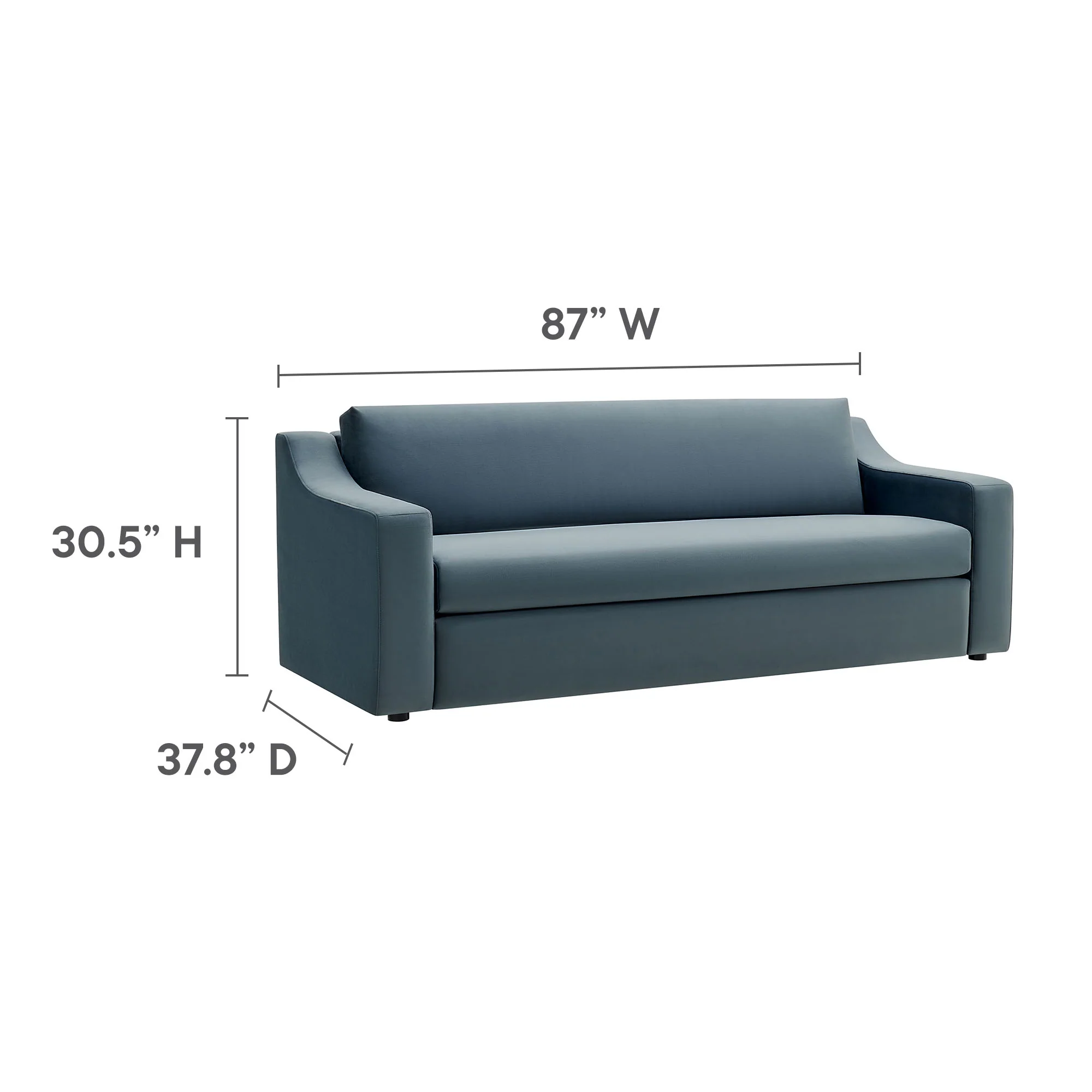 Liora Performance Velvet Sofa by Modway - Image 18