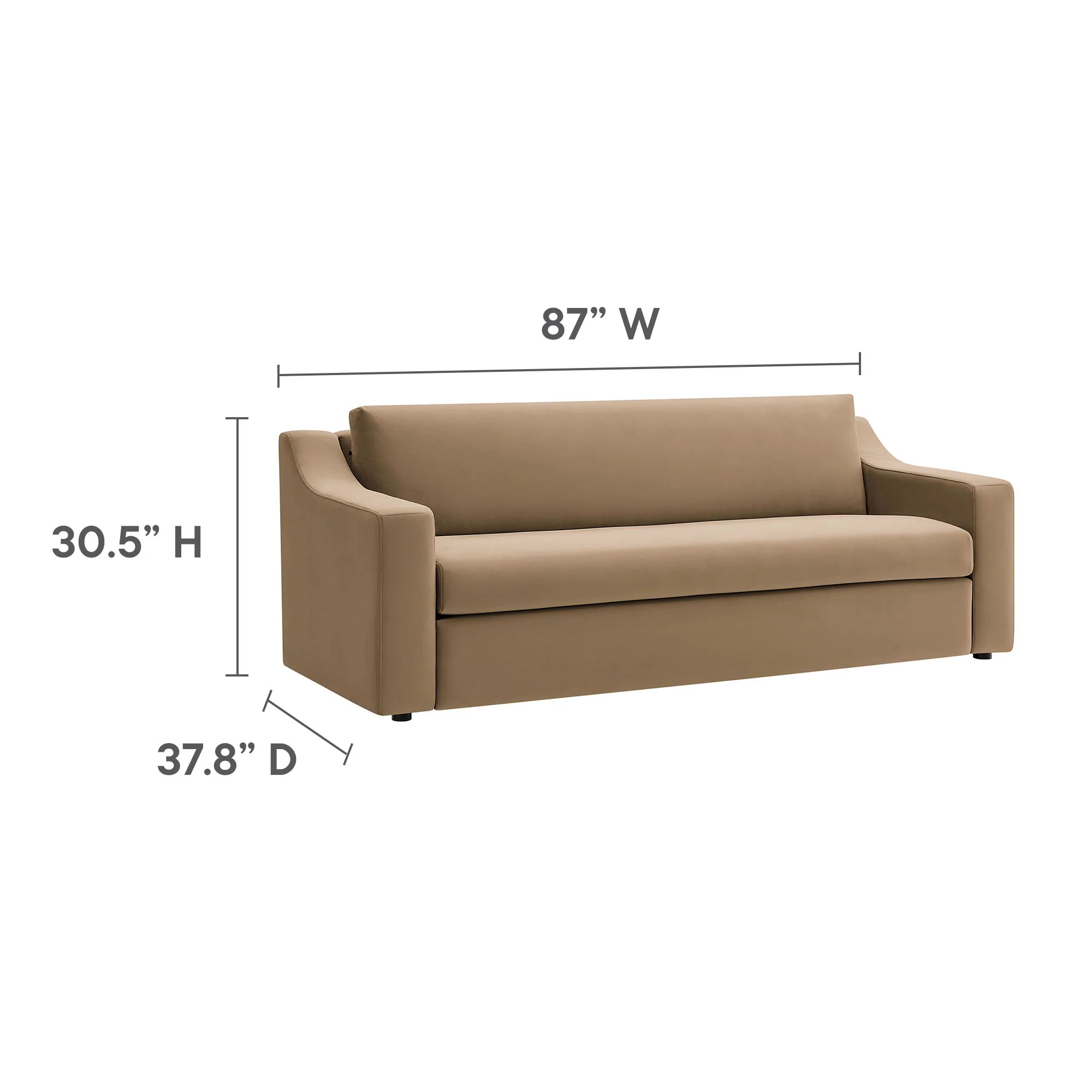 Liora Performance Velvet Sofa by Modway - Image 36