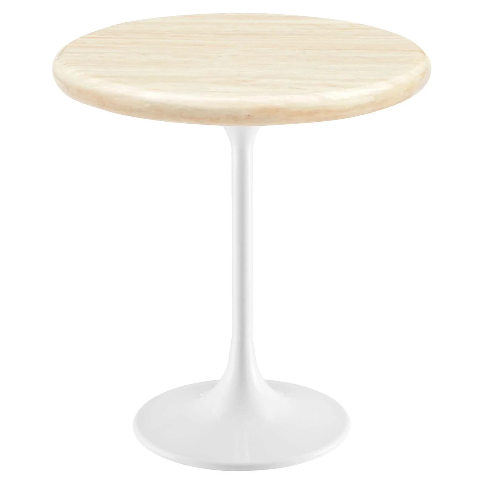Lippa 20" Round Artificial Travertine  Side Table By Modway - EEI-6745 - Image 2