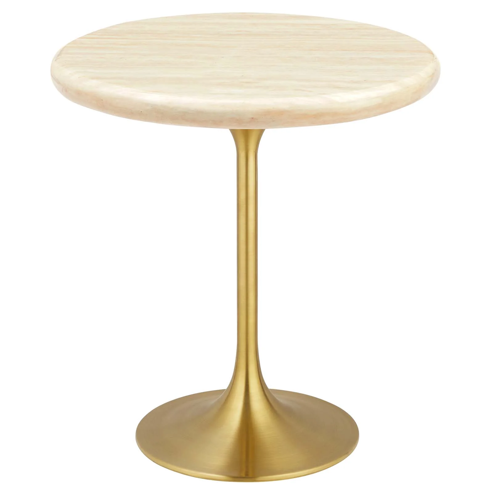 Lippa 20" Round Artificial Travertine  Side Table By Modway - EEI-6746 - Image 2