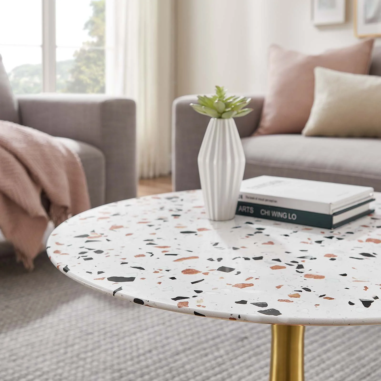Lippa 28" Round Terrazzo Coffee Table By Modway - EEI-5711 - Image 7