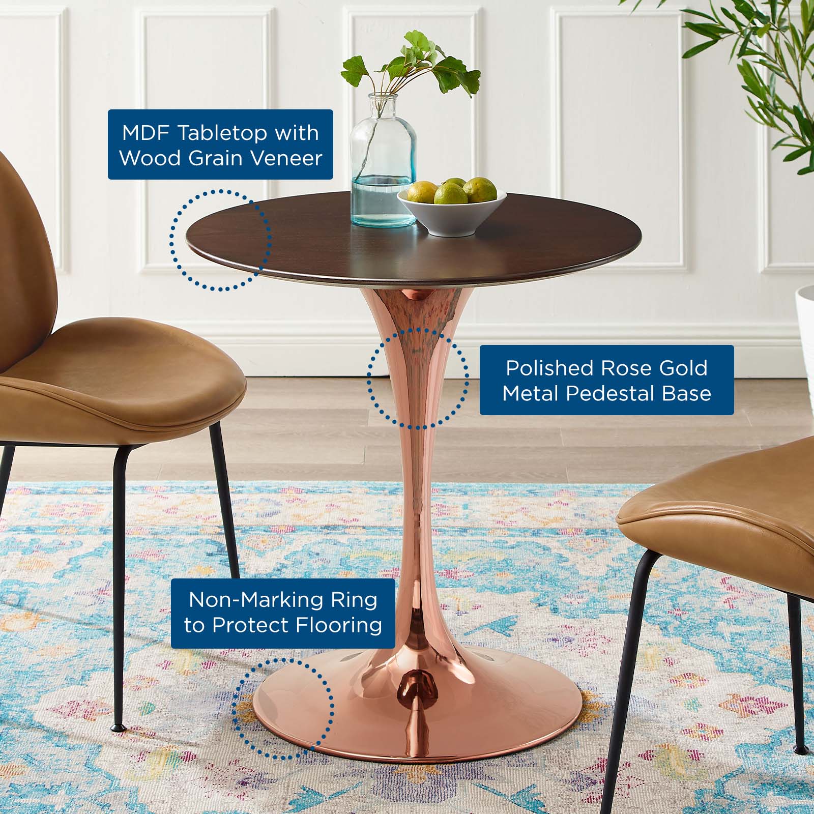Lippa 28" Wood Dining Table By Modway - EEI-5245 - Image 5