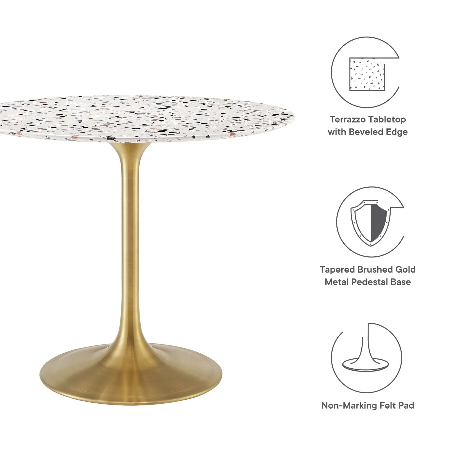 Lippa 36" Round Terrazzo Dining Table By Modway - EEI-5715 - Image 5