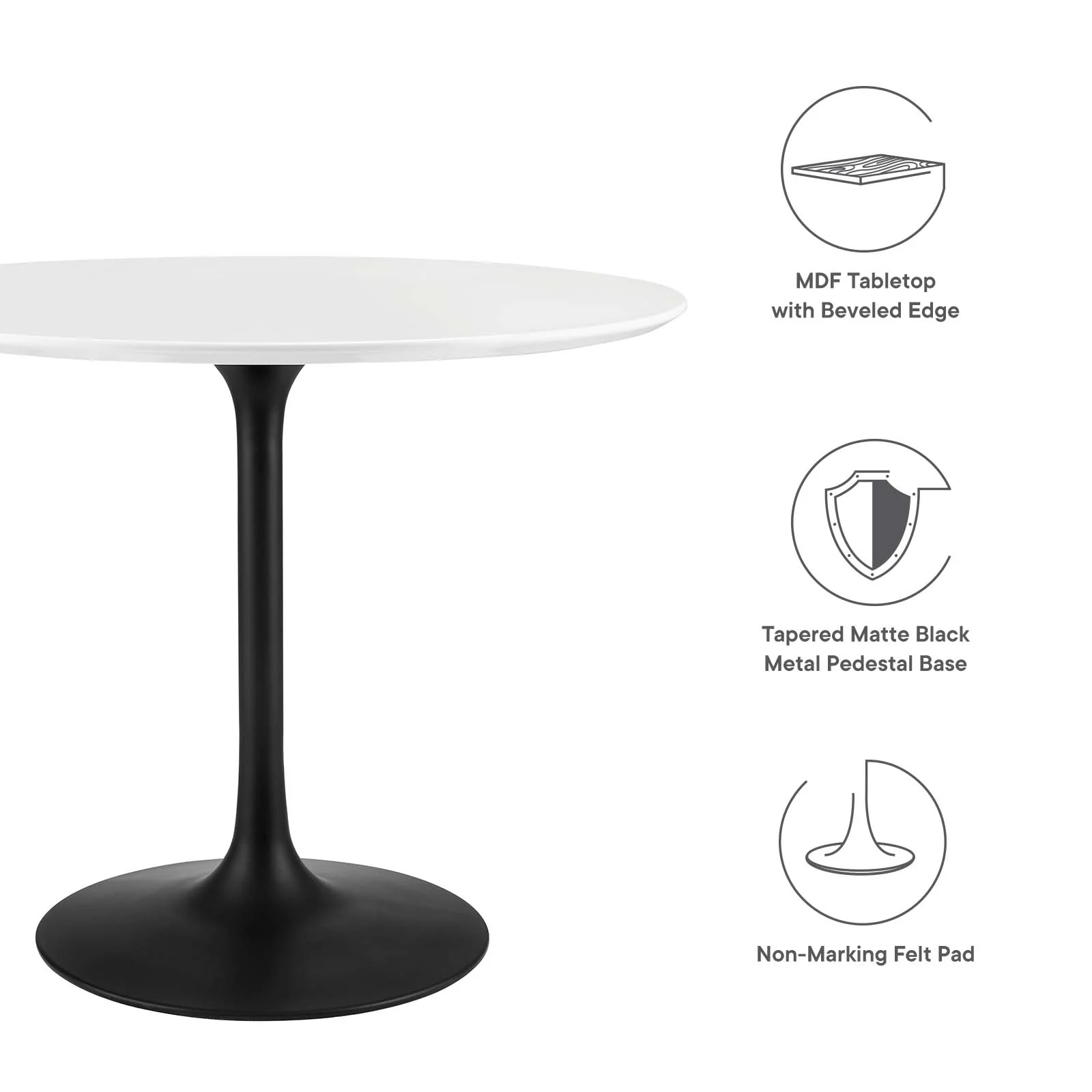 Lippa 36" Round Wood Dining Table By Modway - EEI-3511 - Image 5