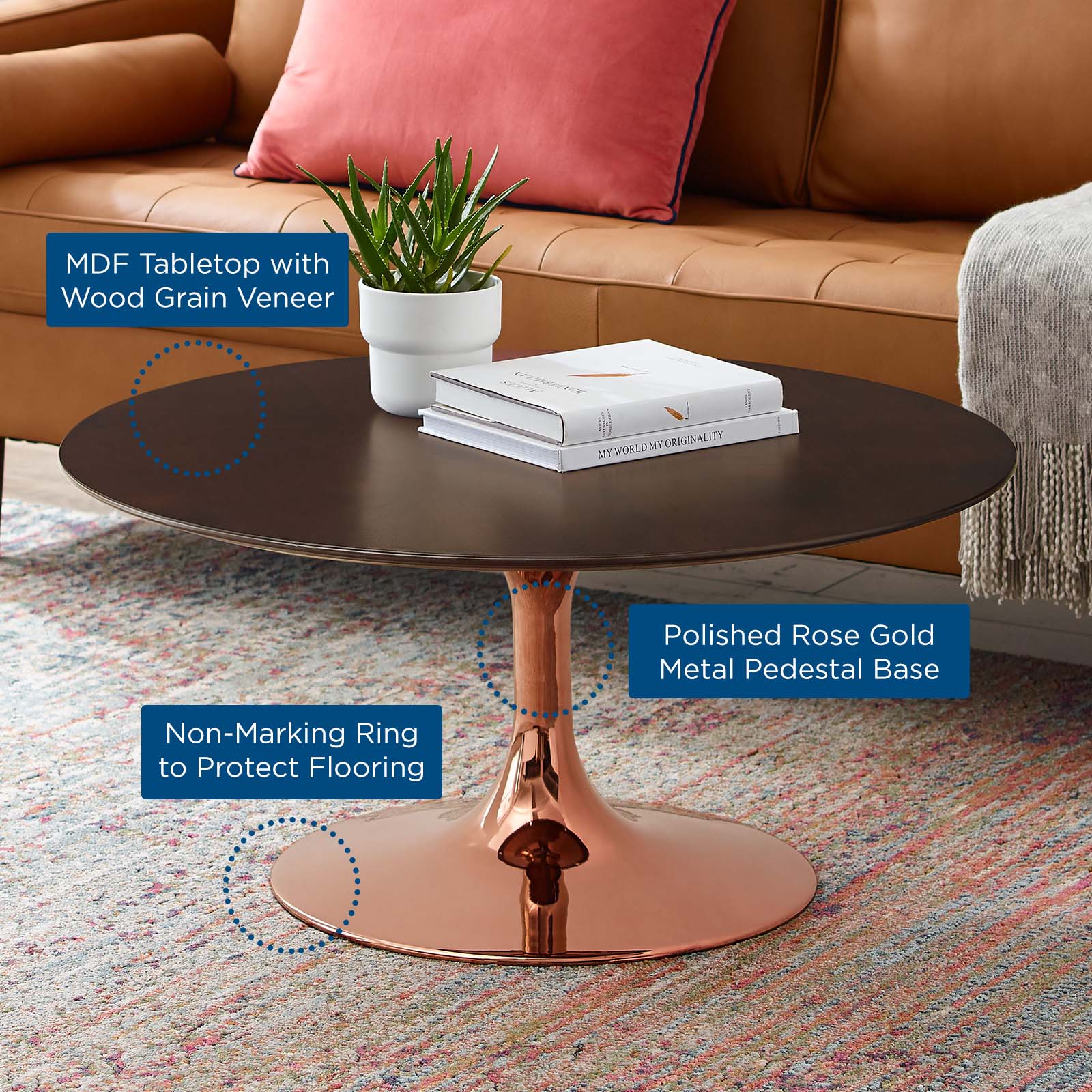 Lippa 36" Wood Coffee Table By Modway - EEI-5277 - Image 5