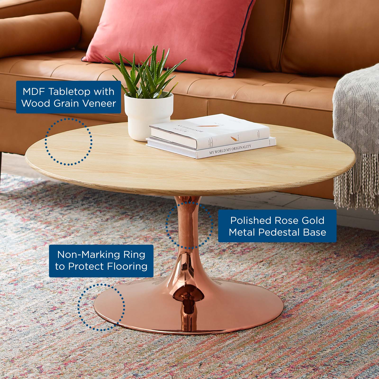 Lippa 36" Wood Coffee Table By Modway - EEI-5278 - Image 5