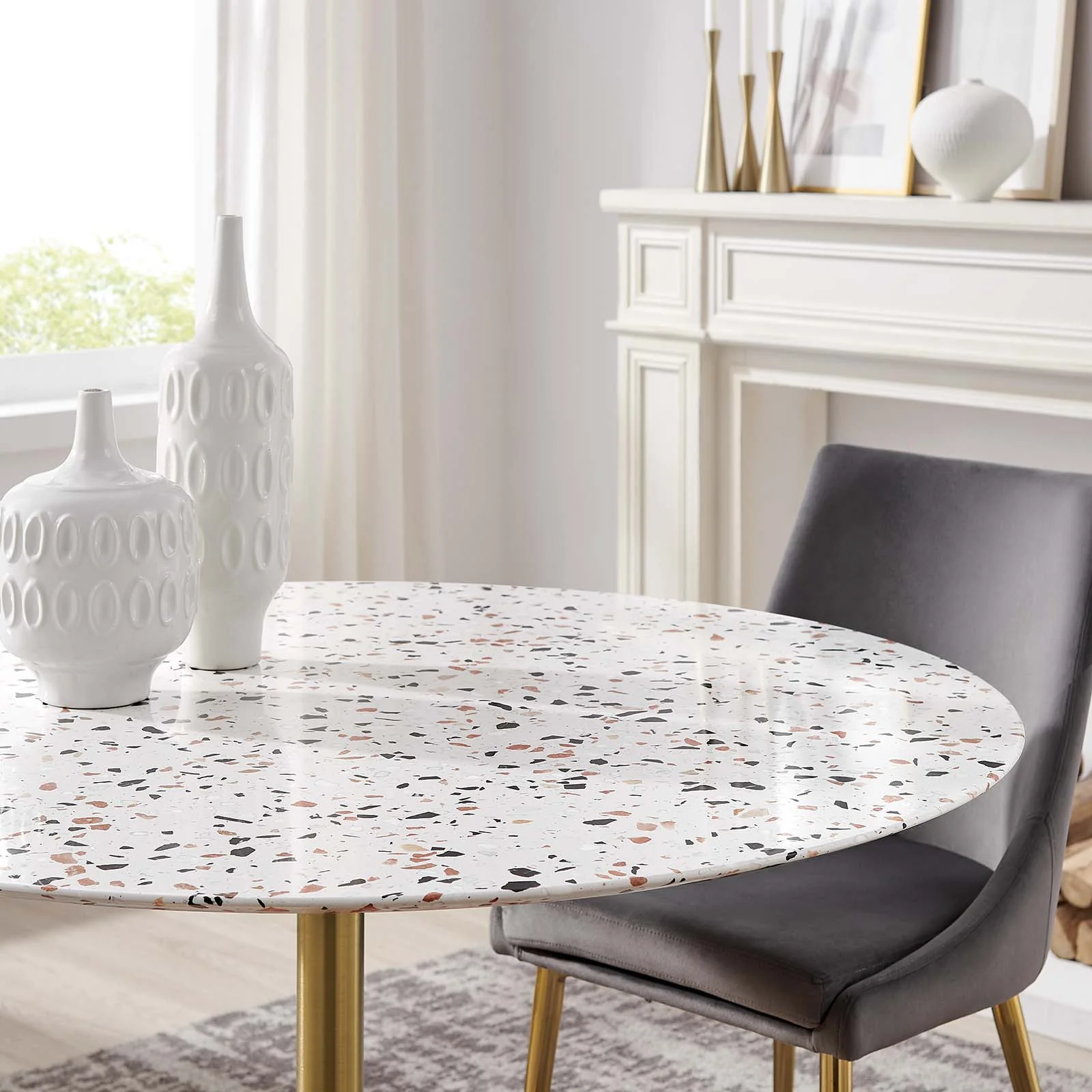 Lippa 47" Round Terrazzo Dining Table By Modway - EEI-5730 - Image 7