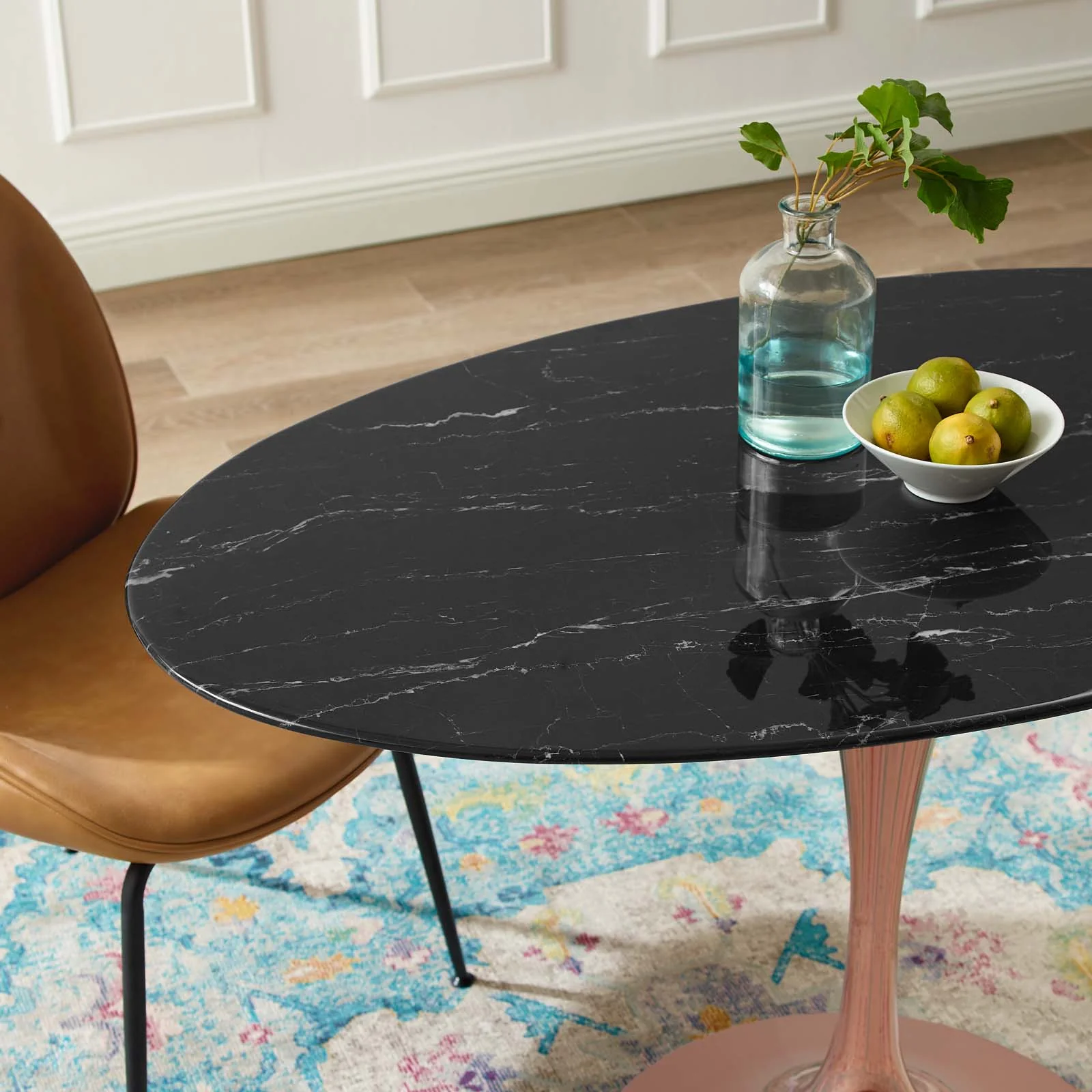 Lippa 48" Oval Artificial Marble Dining Table By Modway - EEI-5260 - Image 6