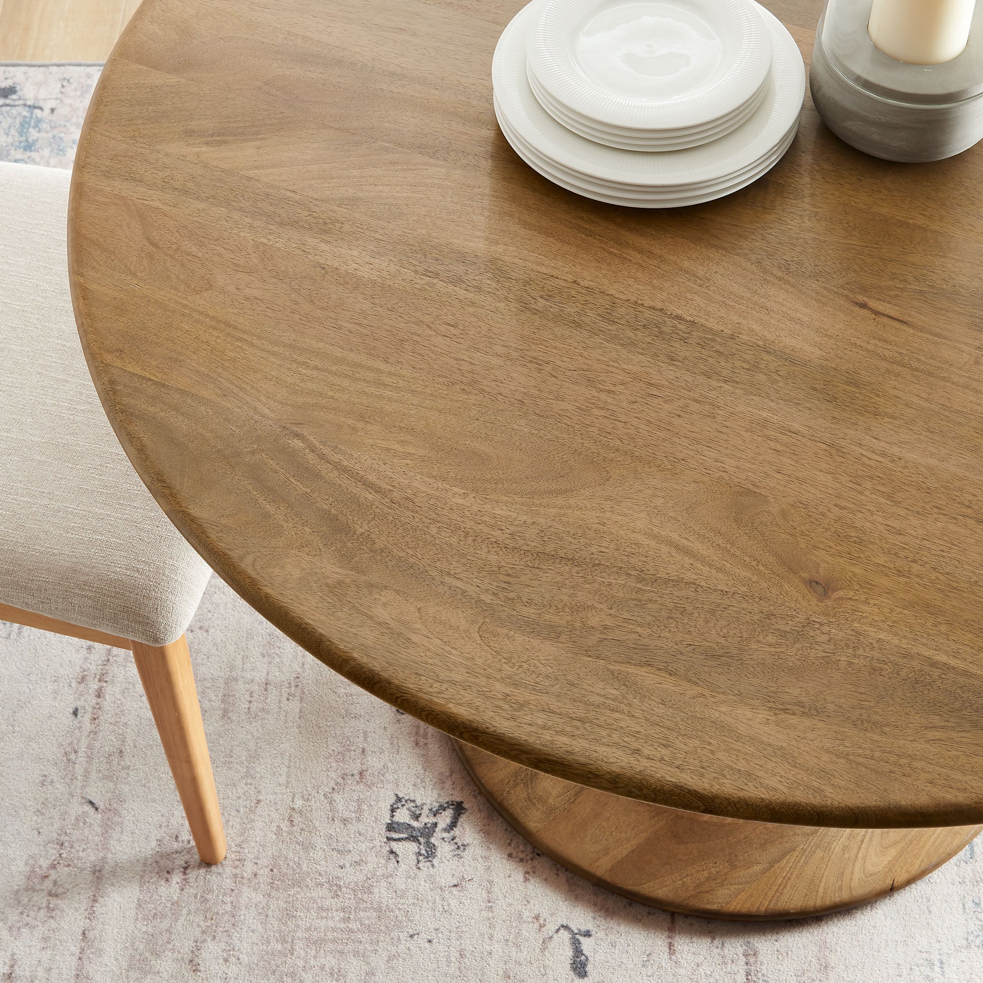 Lippa 48" Round Solid Wood Dining Table by Modway - Image 13