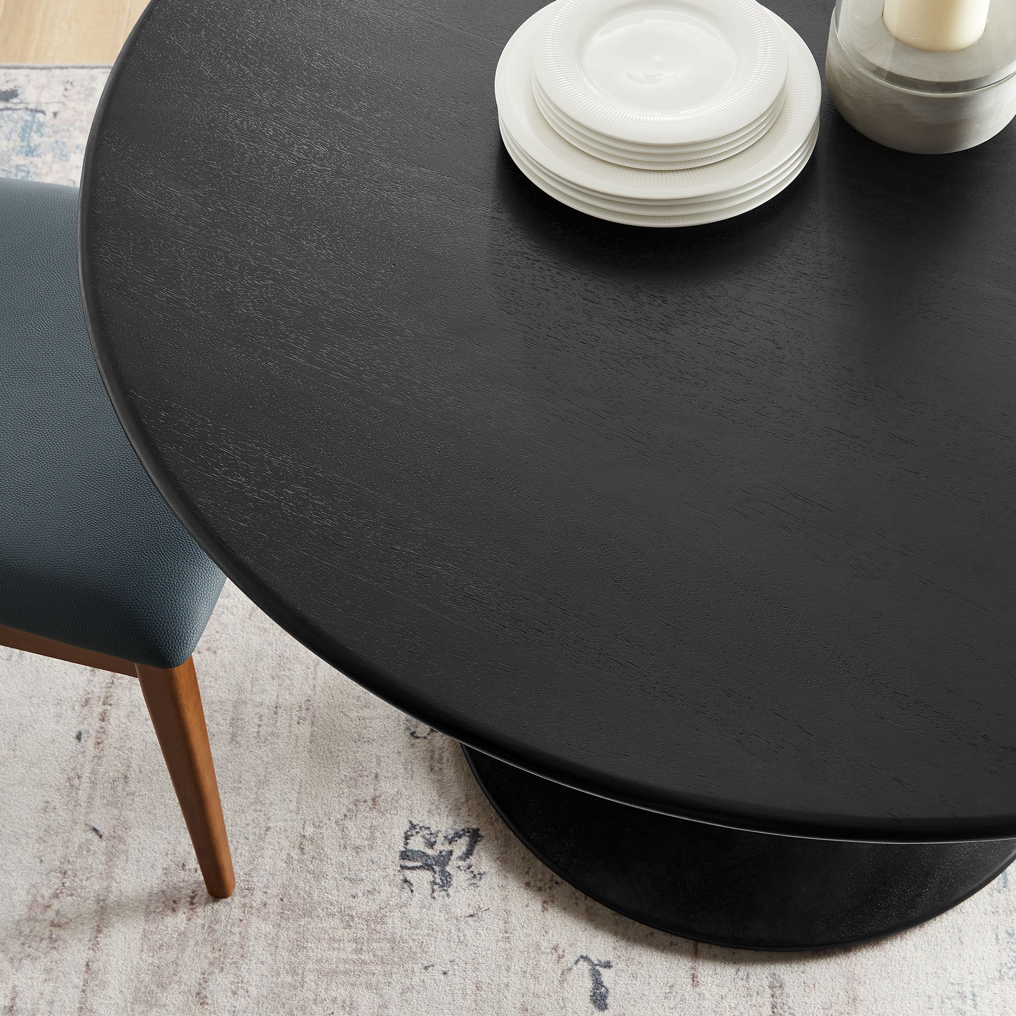 Lippa 48" Round Solid Wood Dining Table by Modway - Image 6