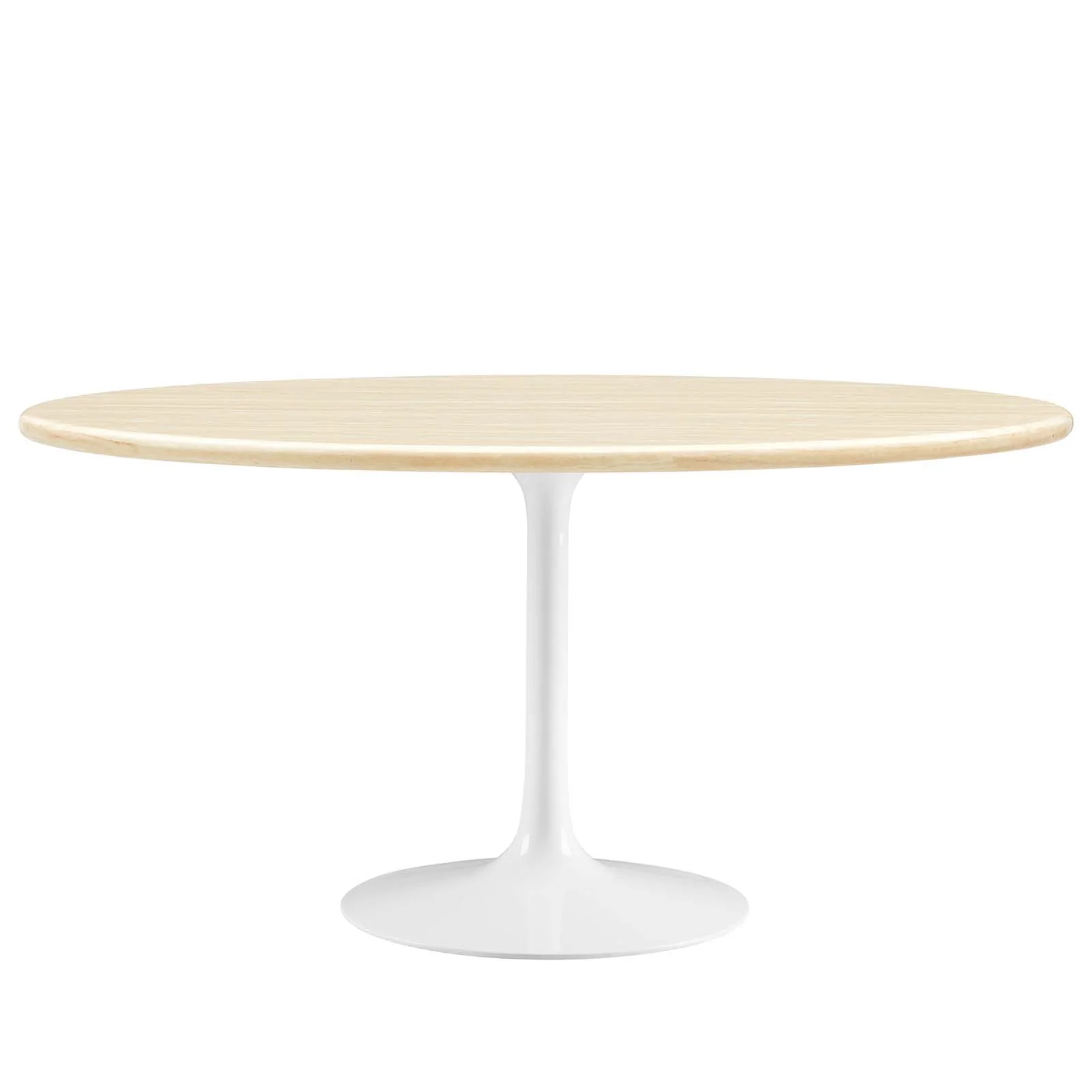 Lippa 60” Oval Artificial Travertine  Dining Table By Modway - EEI-6757 - Image 2