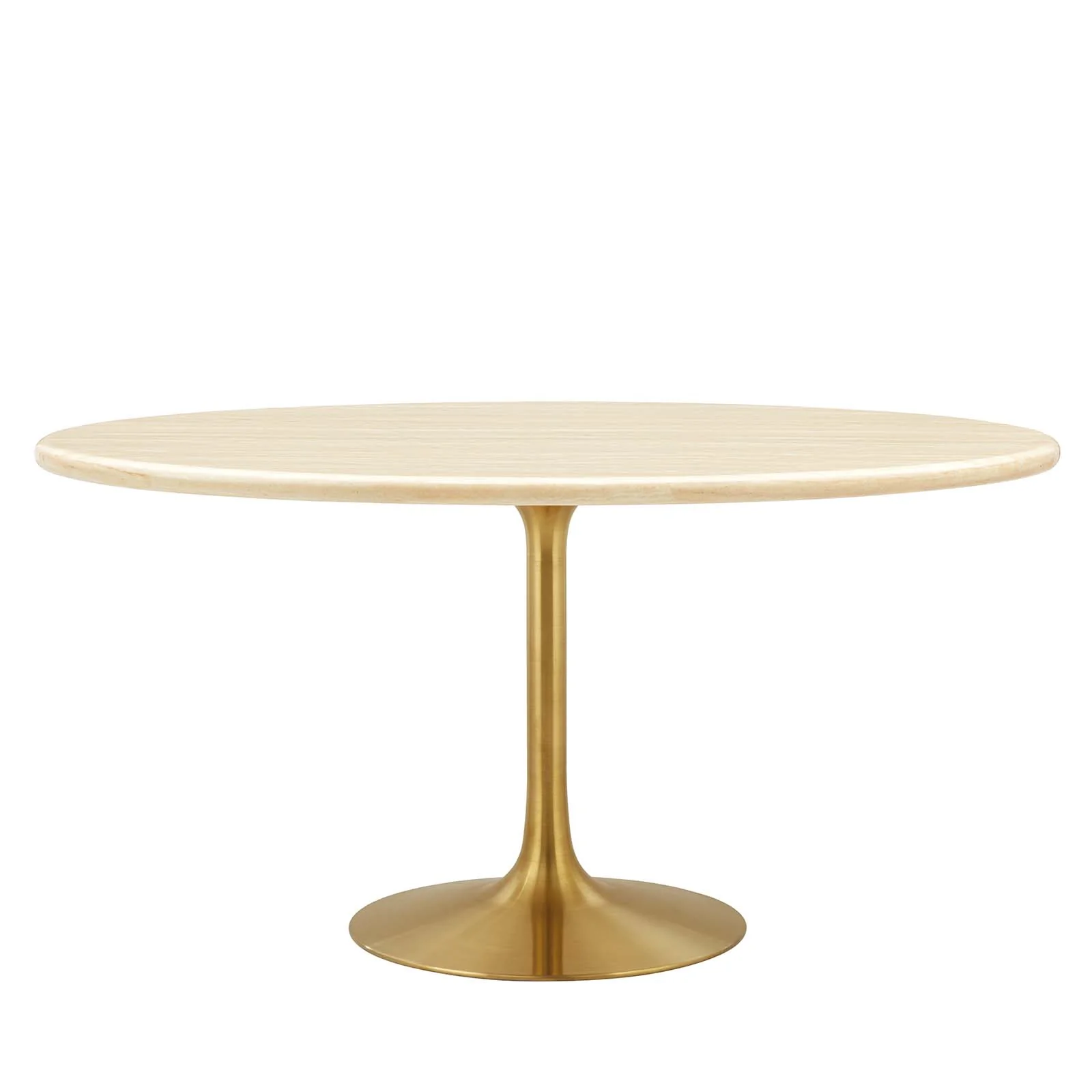 Lippa 60” Oval Artificial Travertine  Dining Table By Modway - EEI-6759 - Image 2