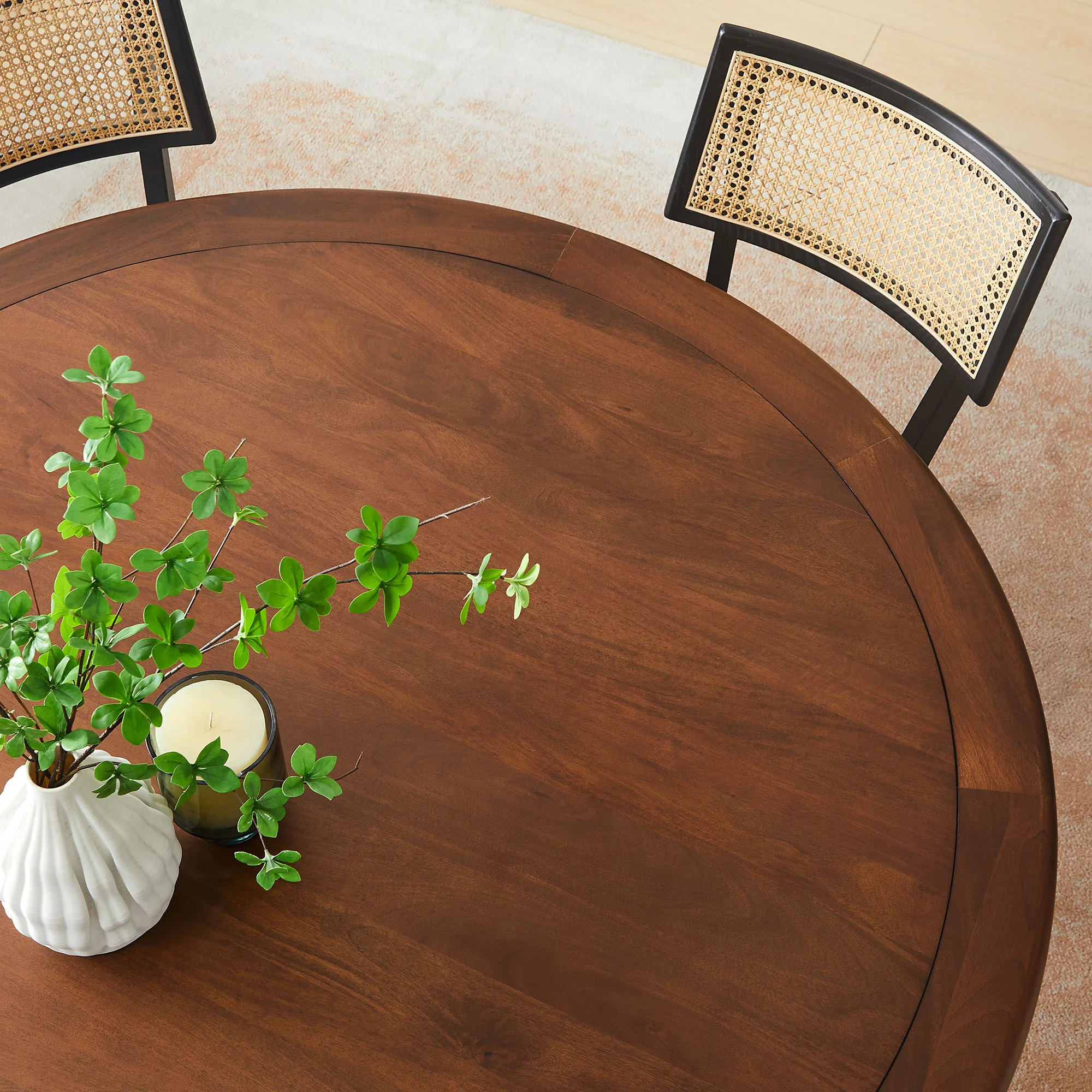 Lippa 60" Round Pedestal Solid Wood Dining Table by Modway - Image 5