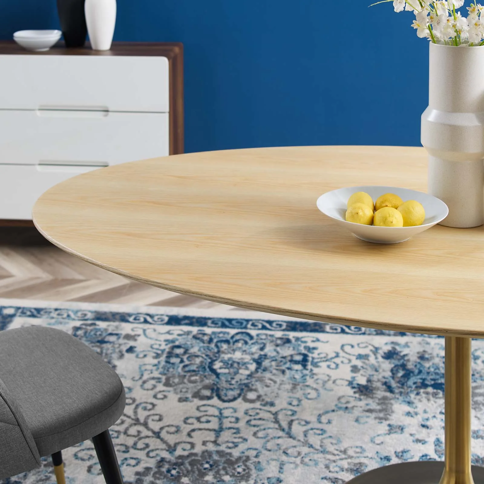 Lippa 78" Oval Wood Dining Table By Modway - EEI-5527 - Image 6