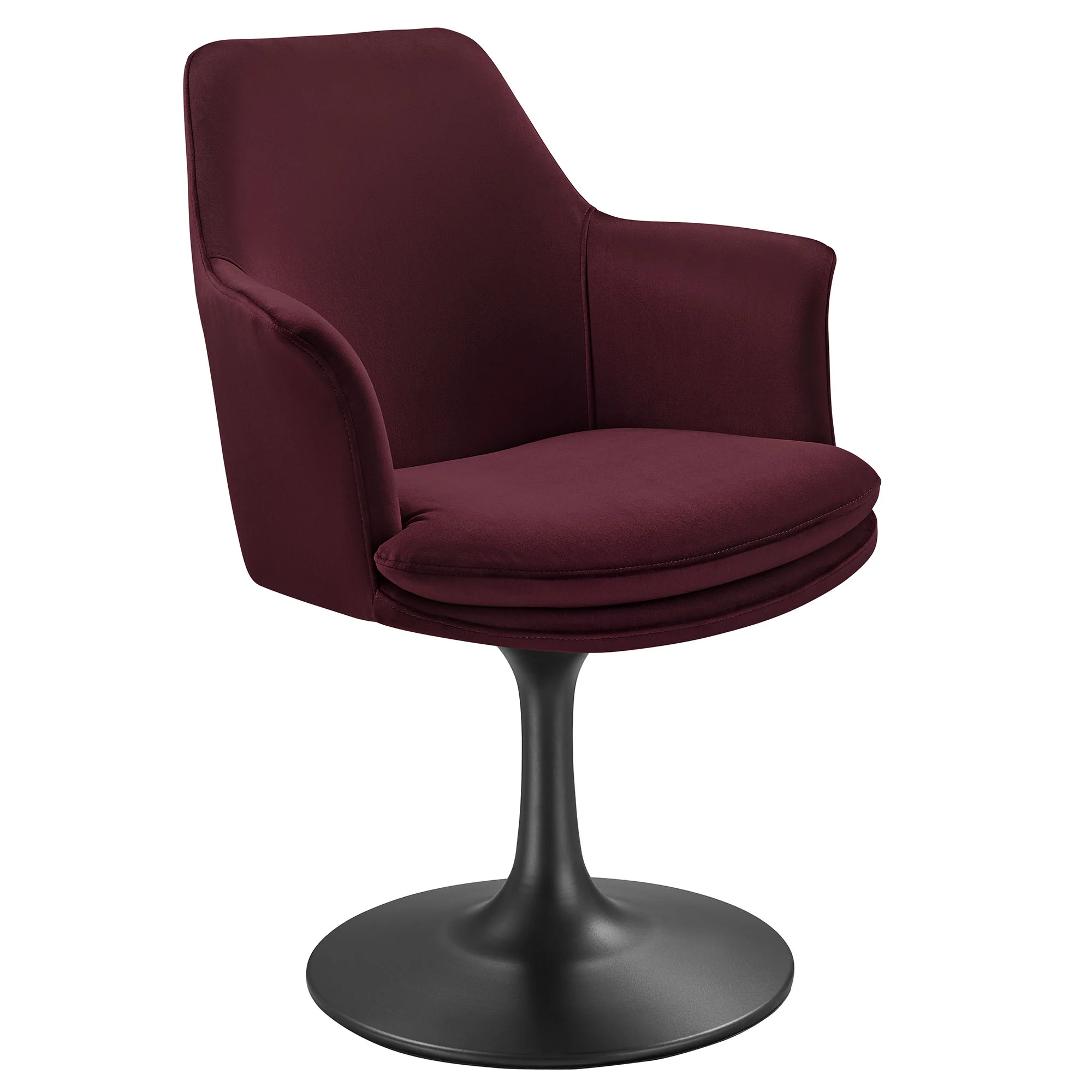 Lippa Swivel Dining Performance Velvet Armchair by Modway - Image 11