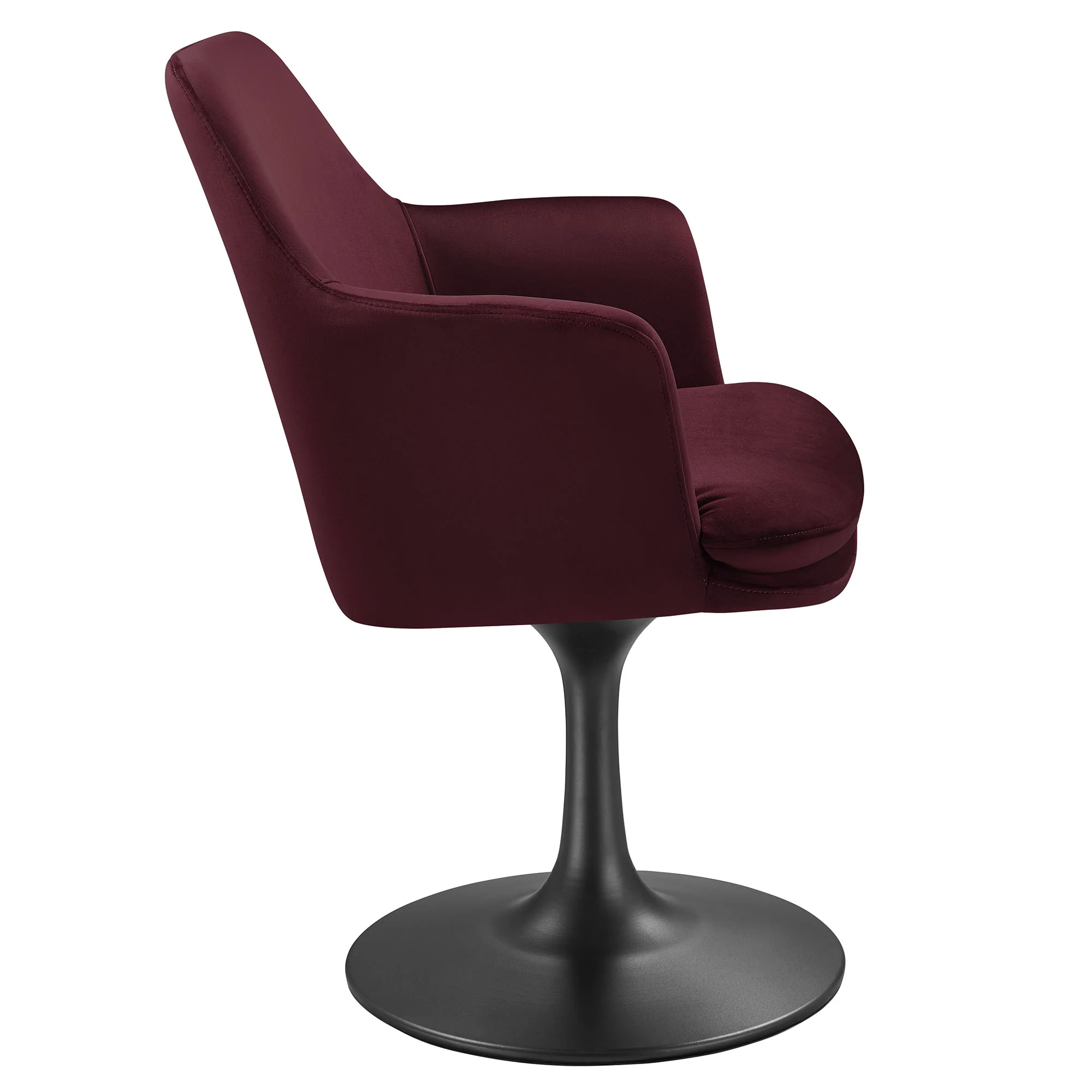 Lippa Swivel Dining Performance Velvet Armchair by Modway - Image 12