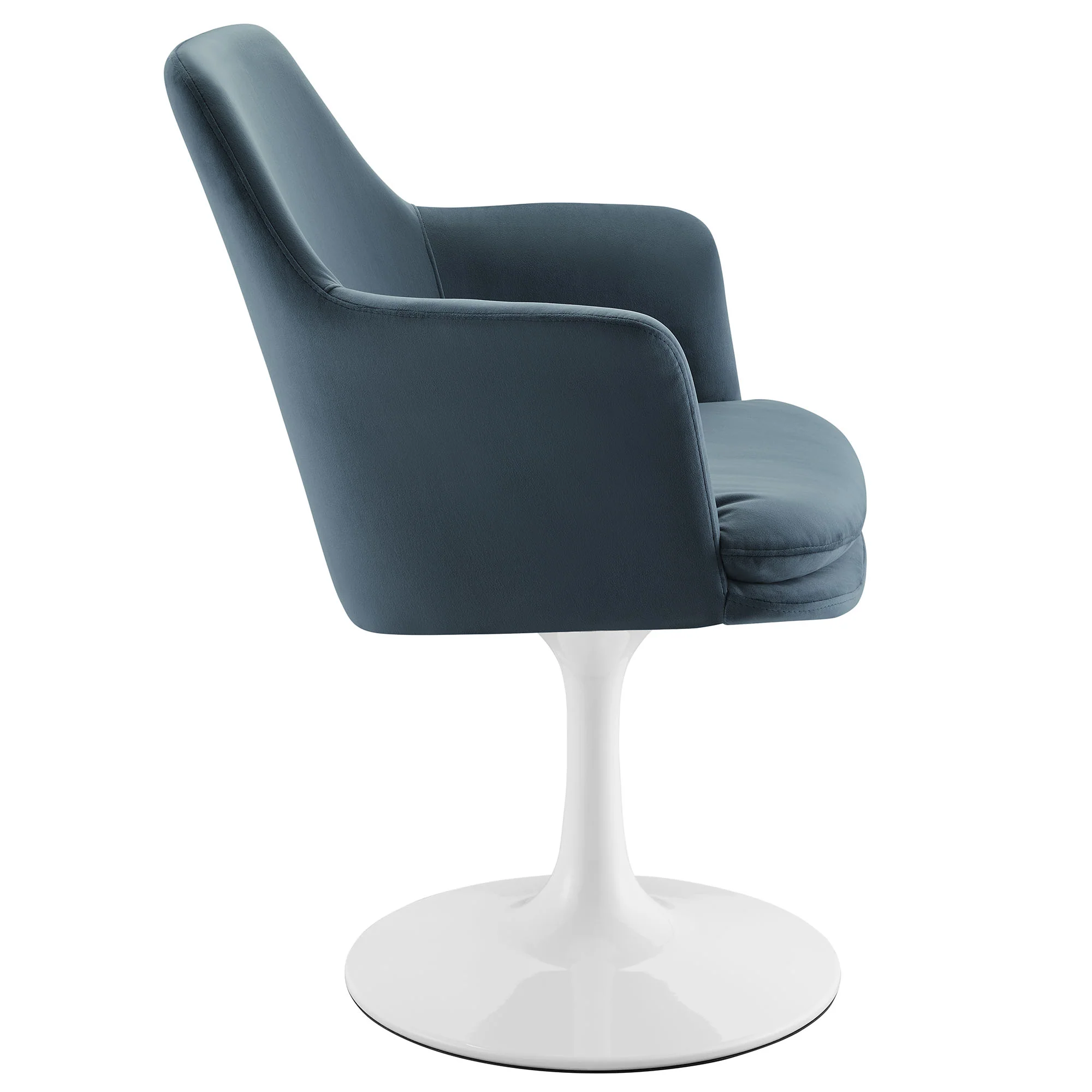 Lippa Swivel Dining Performance Velvet Armchair by Modway - Image 22