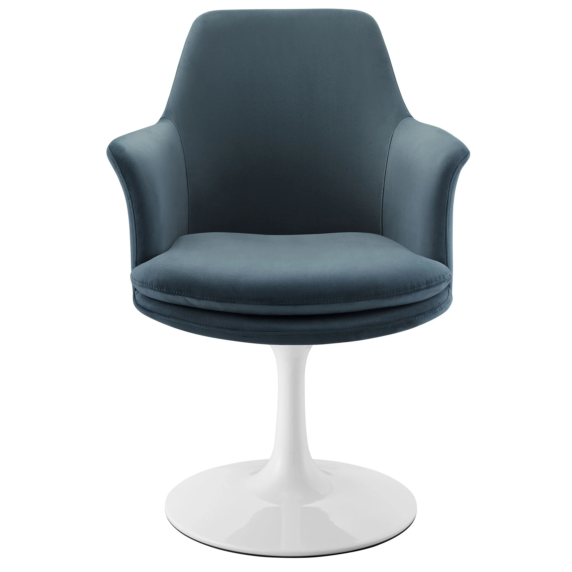 Lippa Swivel Dining Performance Velvet Armchair by Modway - Image 24