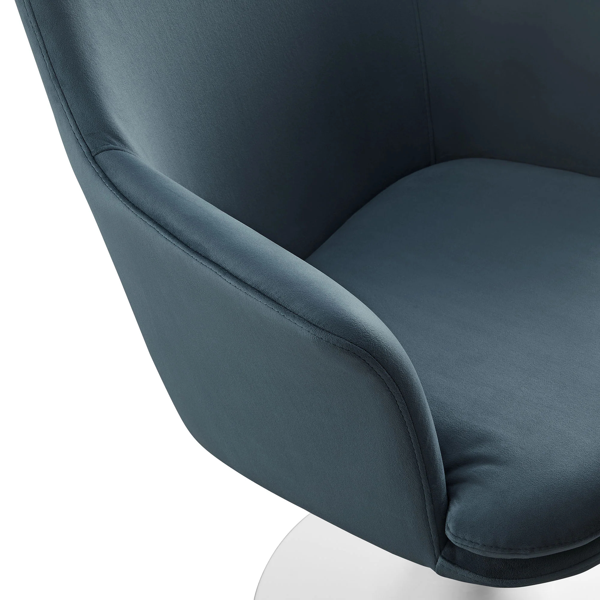 Lippa Swivel Dining Performance Velvet Armchair by Modway - Image 25