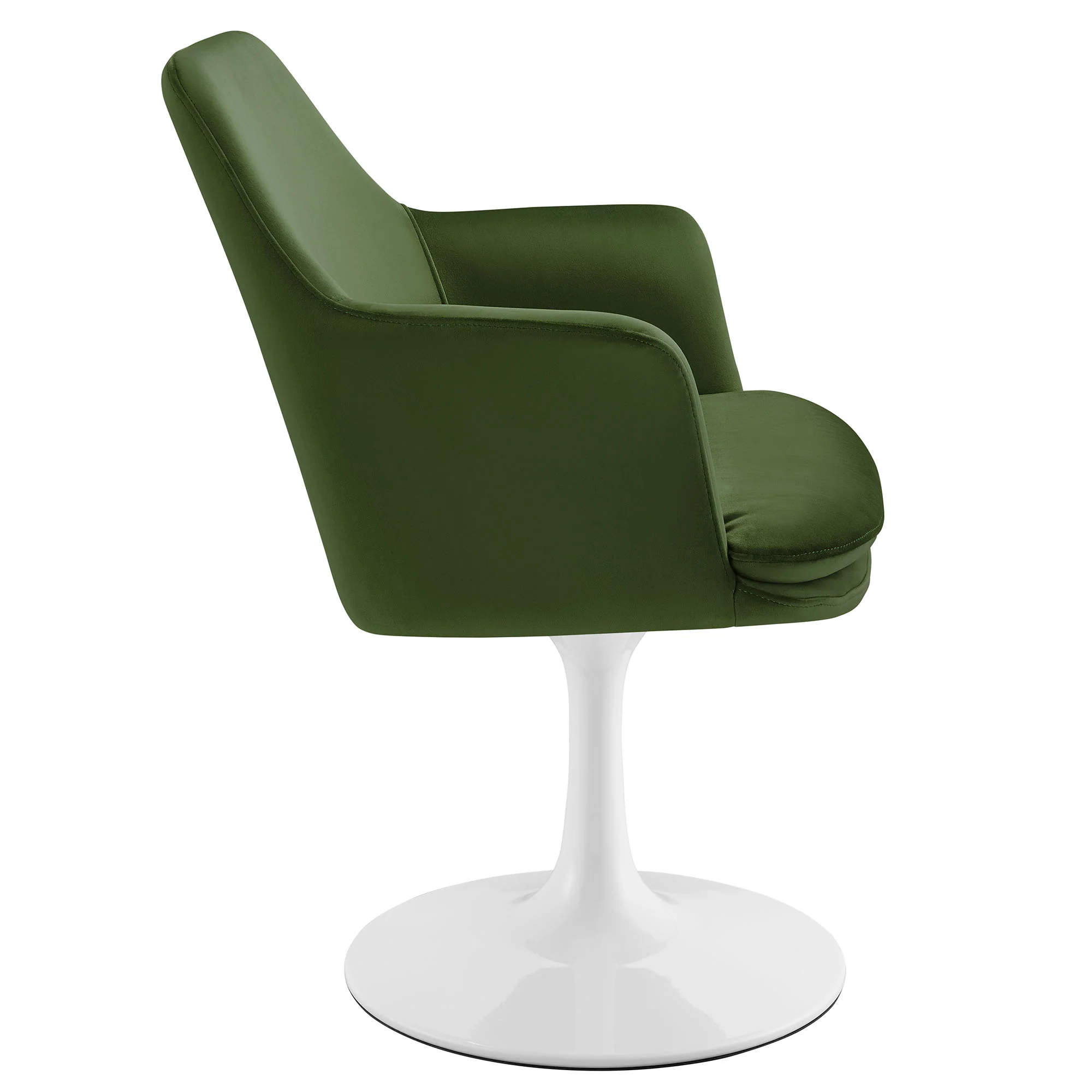 Lippa Swivel Dining Performance Velvet Armchair by Modway - Image 32