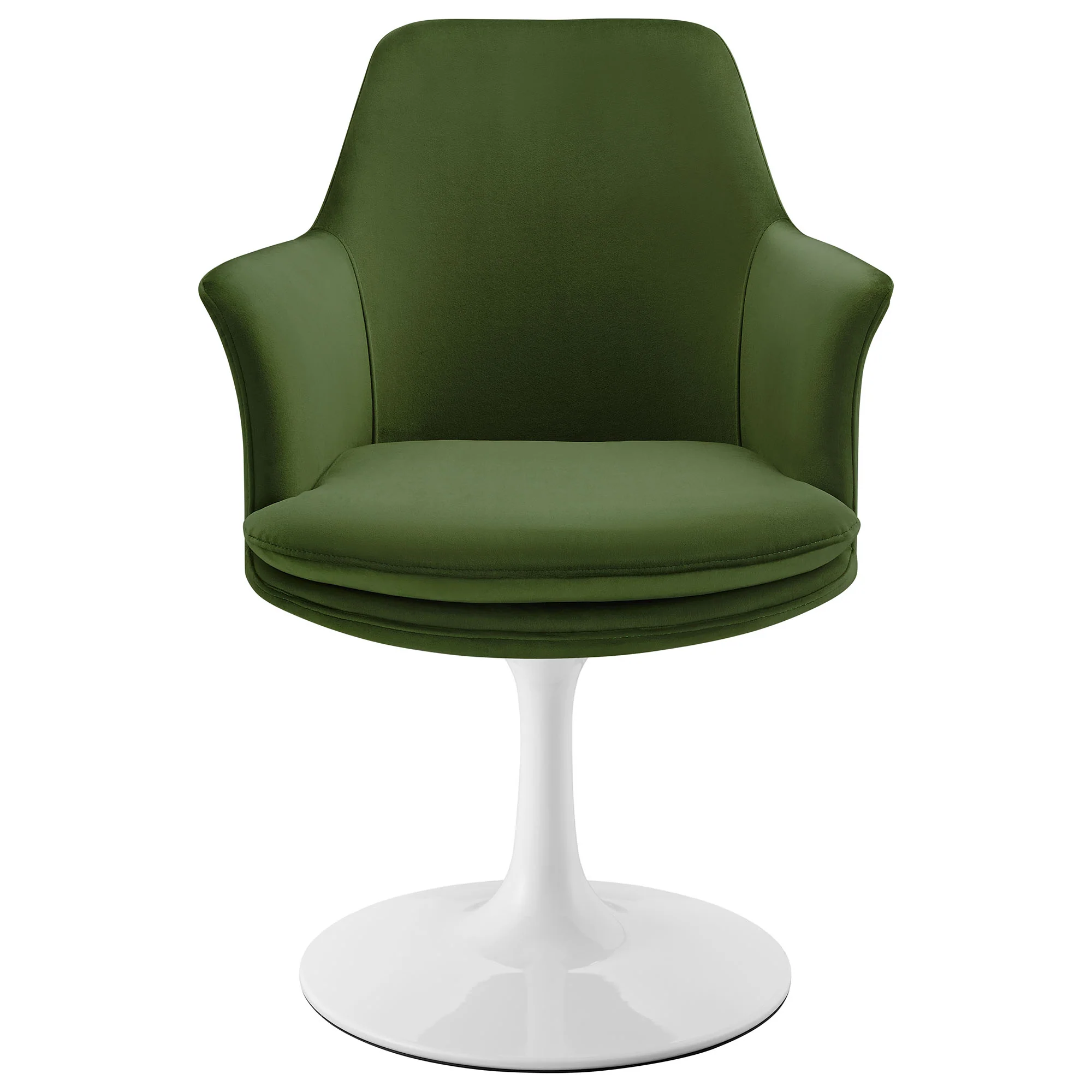 Lippa Swivel Dining Performance Velvet Armchair by Modway - Image 34