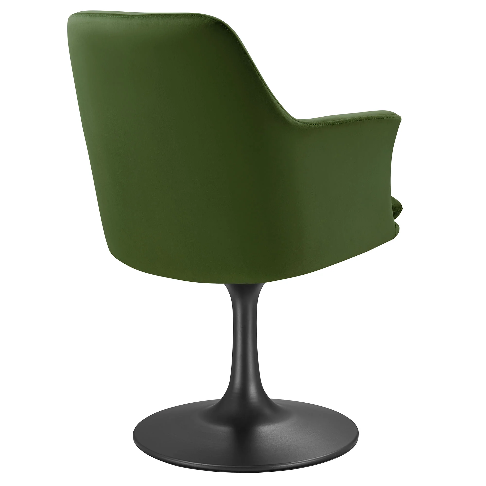 Lippa Swivel Dining Performance Velvet Armchair by Modway - Image 4