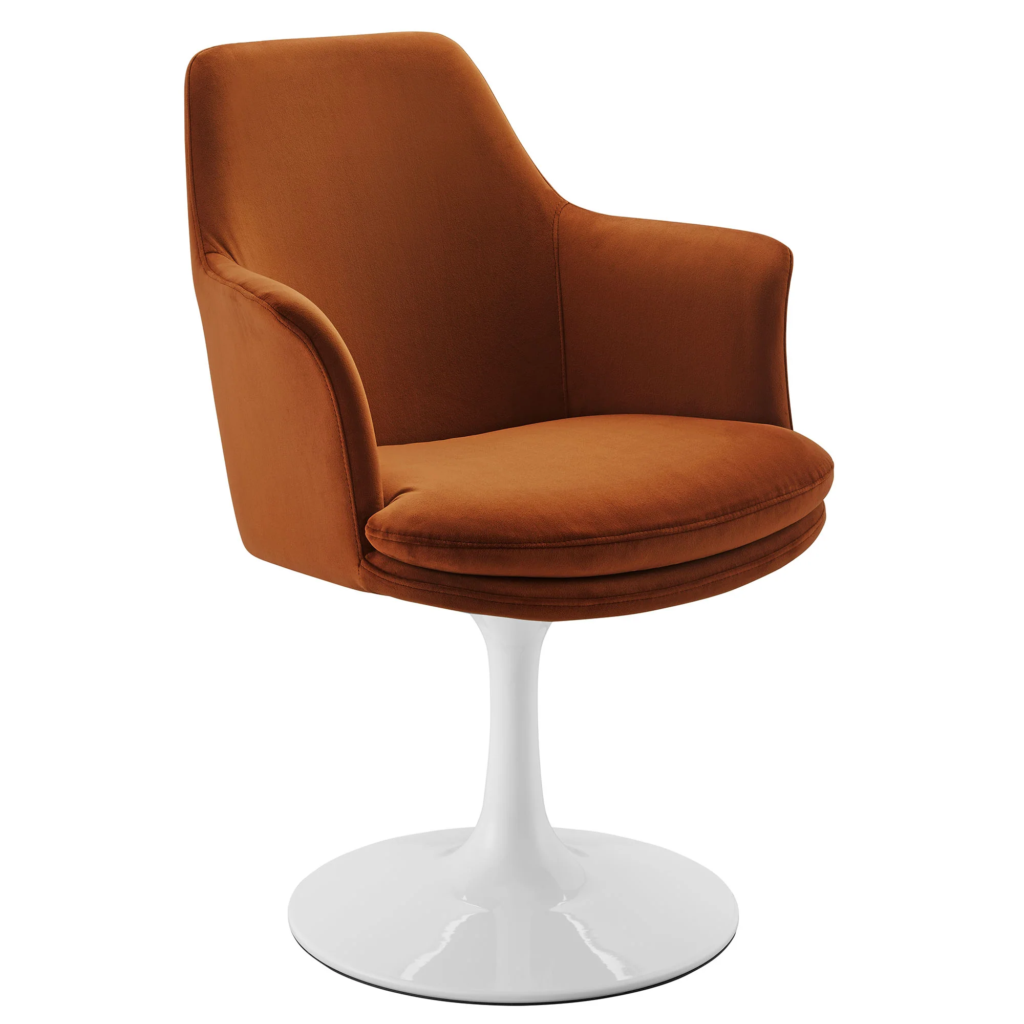 Lippa Swivel Dining Performance Velvet Armchair by Modway - Image 41