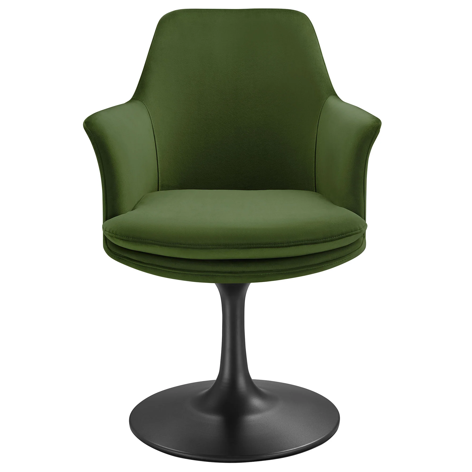 Lippa Swivel Dining Performance Velvet Armchair by Modway - Image 5