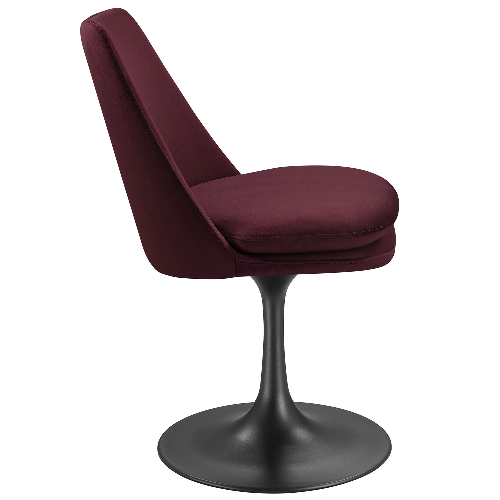 Lippa Swivel Dining Performance Velvet Side Chair by Modway - Image 12