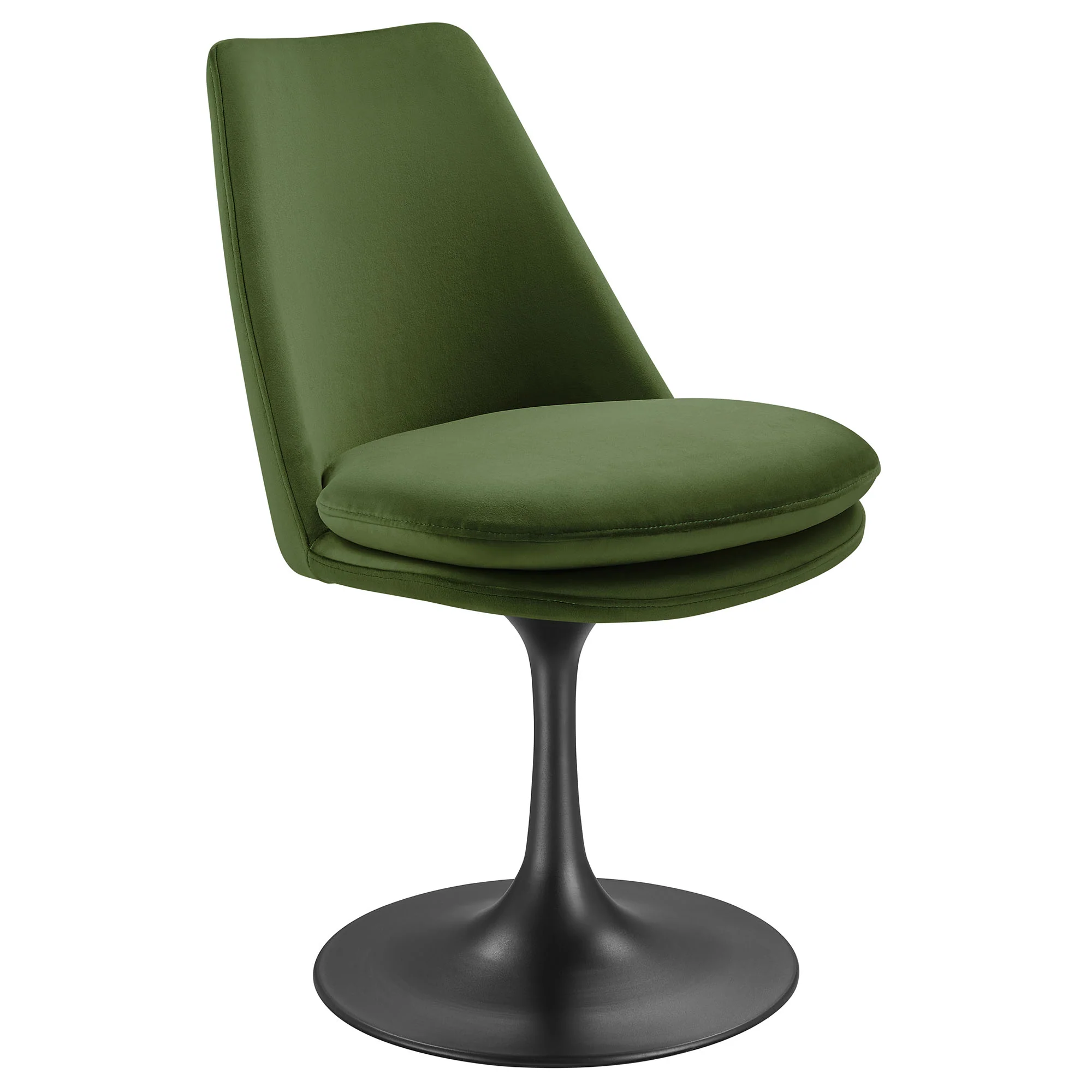 Lippa Swivel Dining Performance Velvet Side Chair by Modway - Image 2