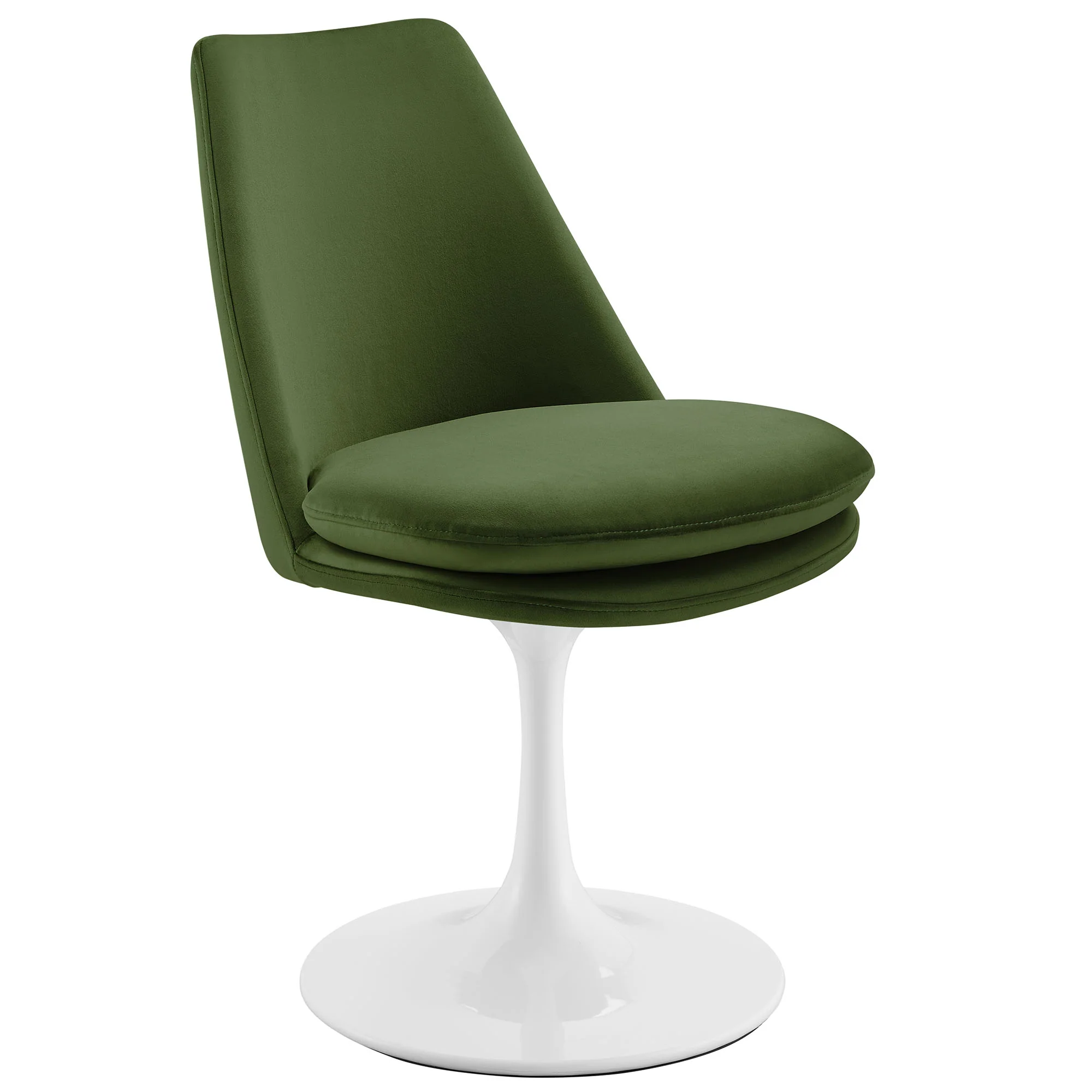 Lippa Swivel Dining Performance Velvet Side Chair by Modway - Image 31