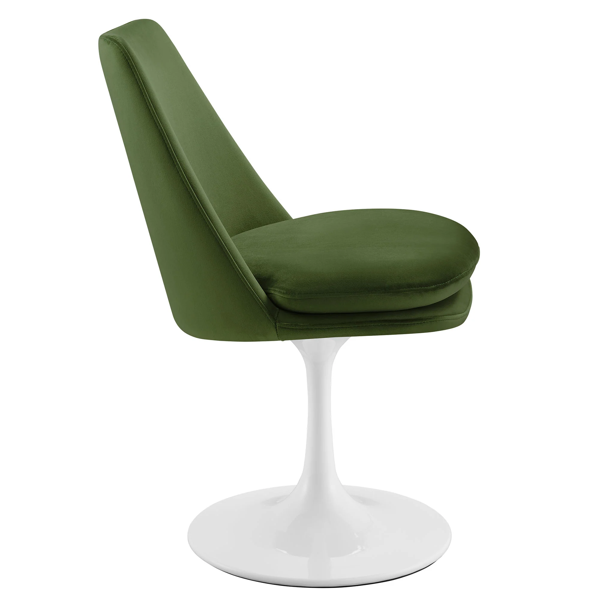 Lippa Swivel Dining Performance Velvet Side Chair by Modway - Image 32