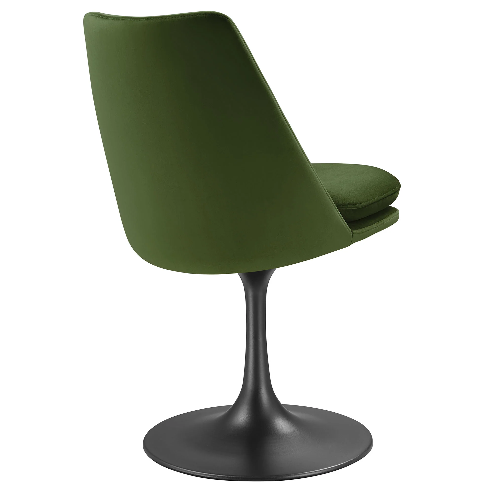 Lippa Swivel Dining Performance Velvet Side Chair by Modway - Image 4