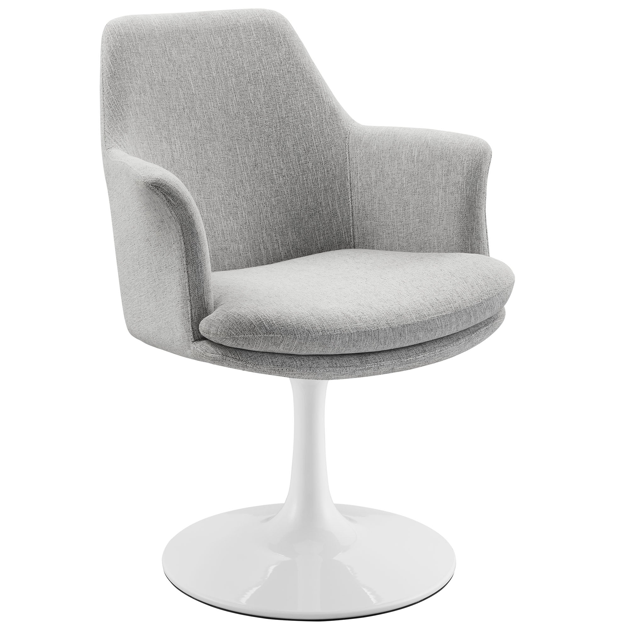 Lippa Swivel Dining Upholstered Armchair by Modway - Image 11